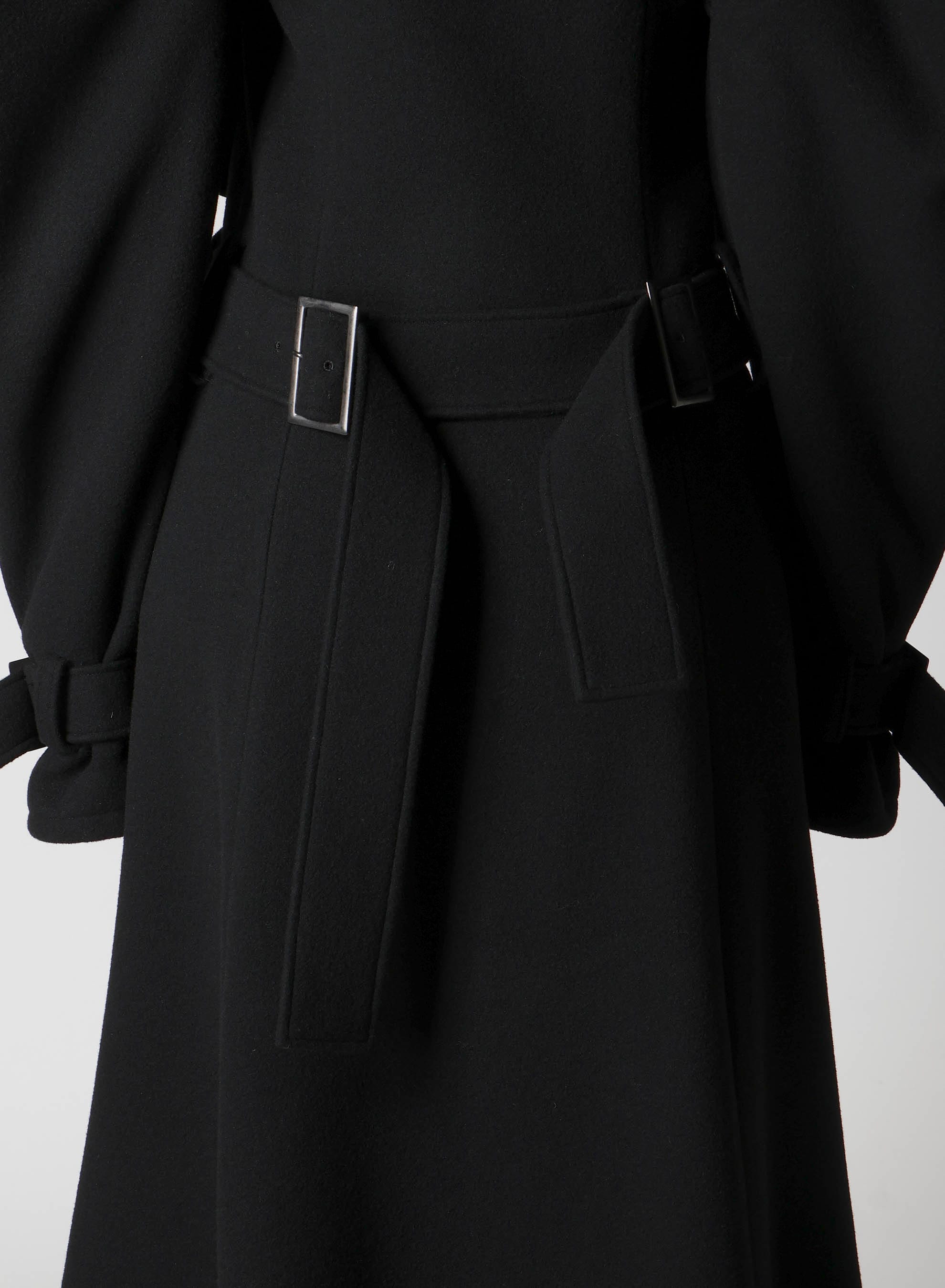 WOOL MOSSER TRENCH COAT WITH BELT