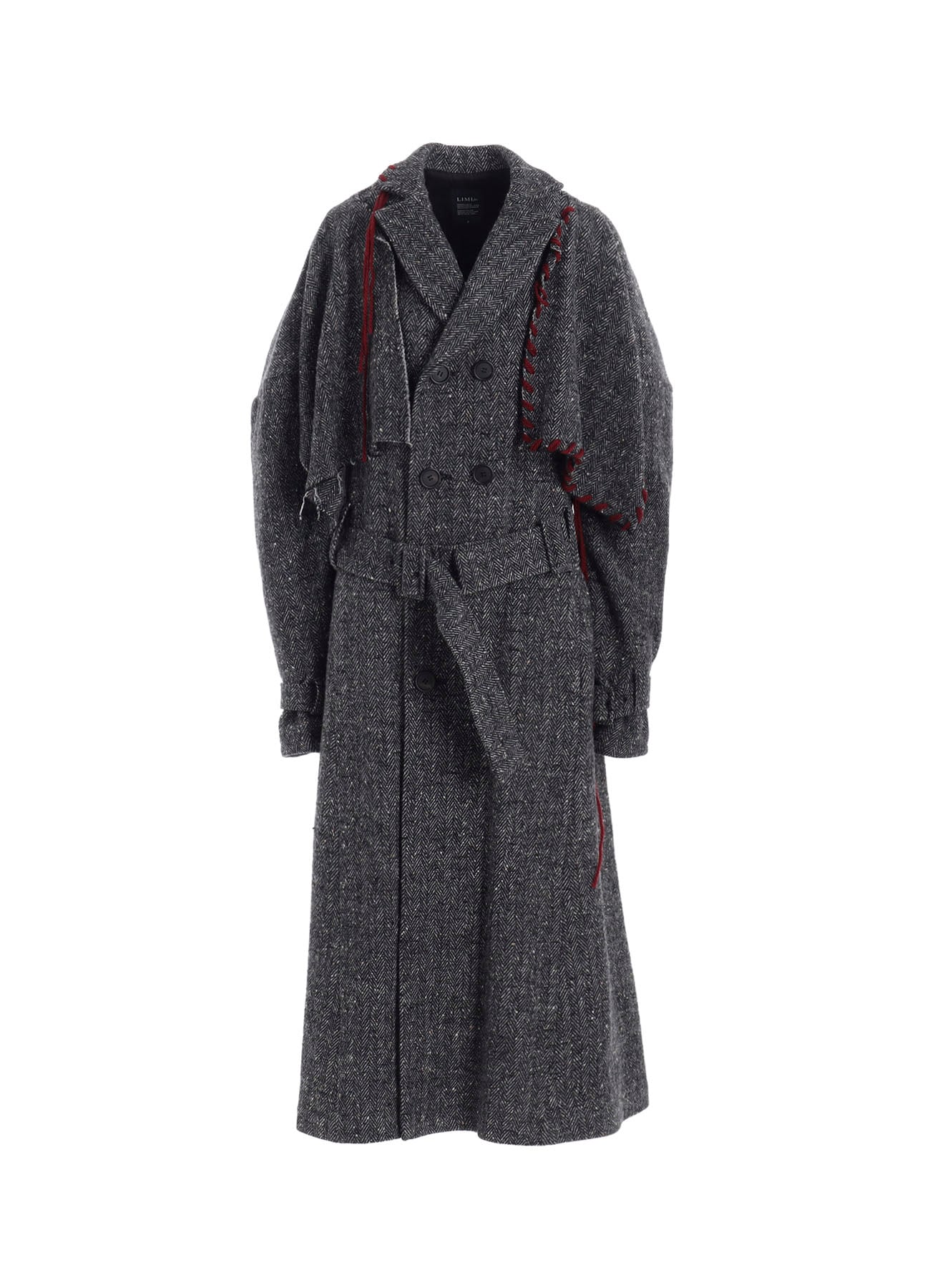 NEP TWEED TRENCH COAT WITH BELT
