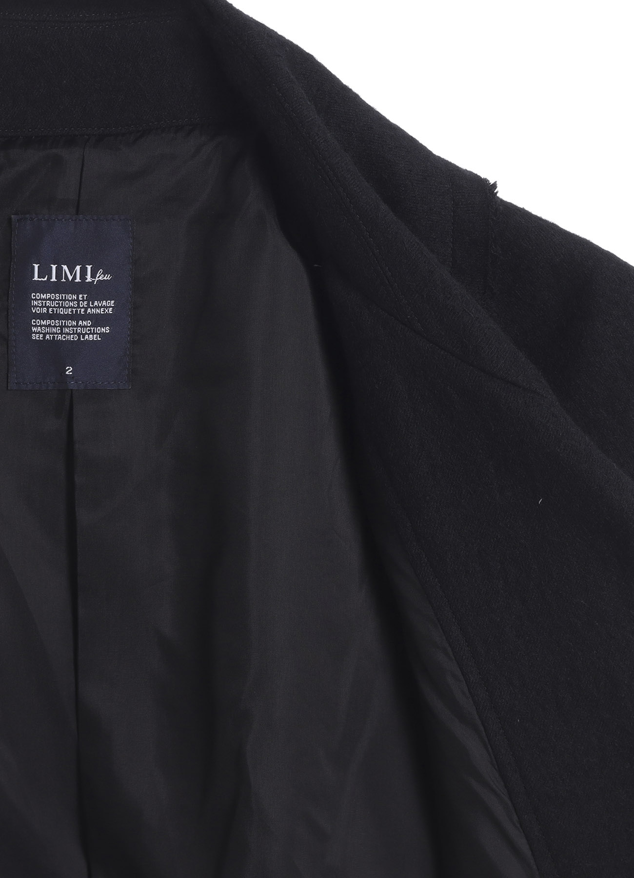 SHRINKED SERGE BACK DRAPE TRENCH COAT