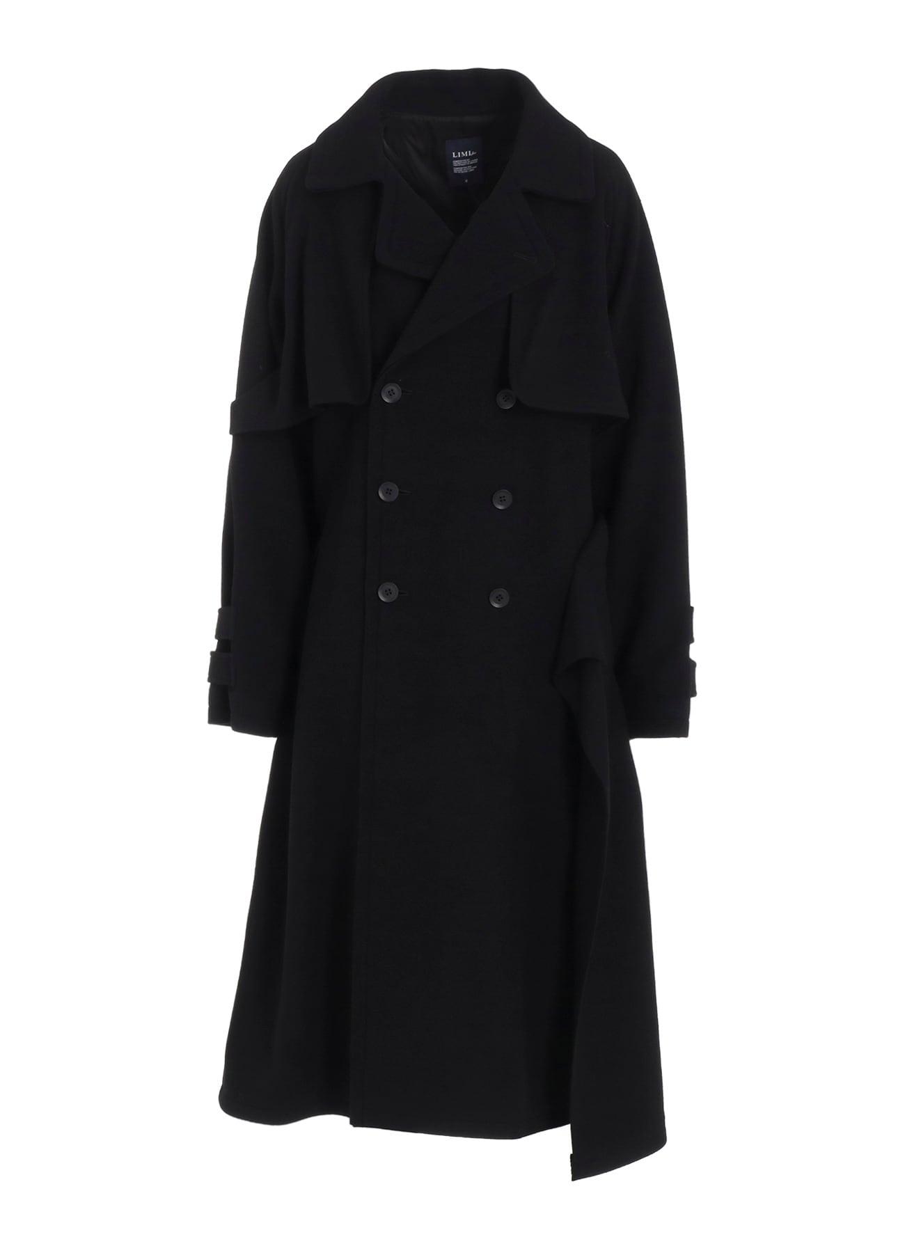 WOOL MOSSER BACK DRAPE TRENCH COAT