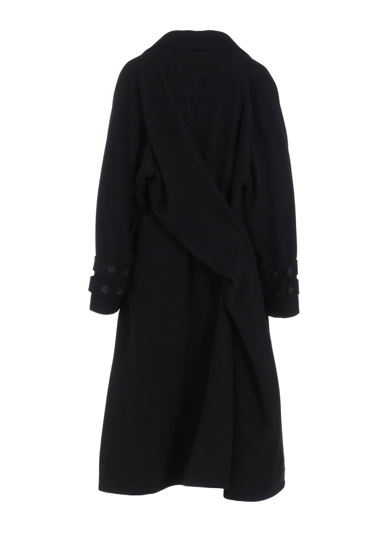 WOOL MOSSER BACK DRAPE TRENCH COAT