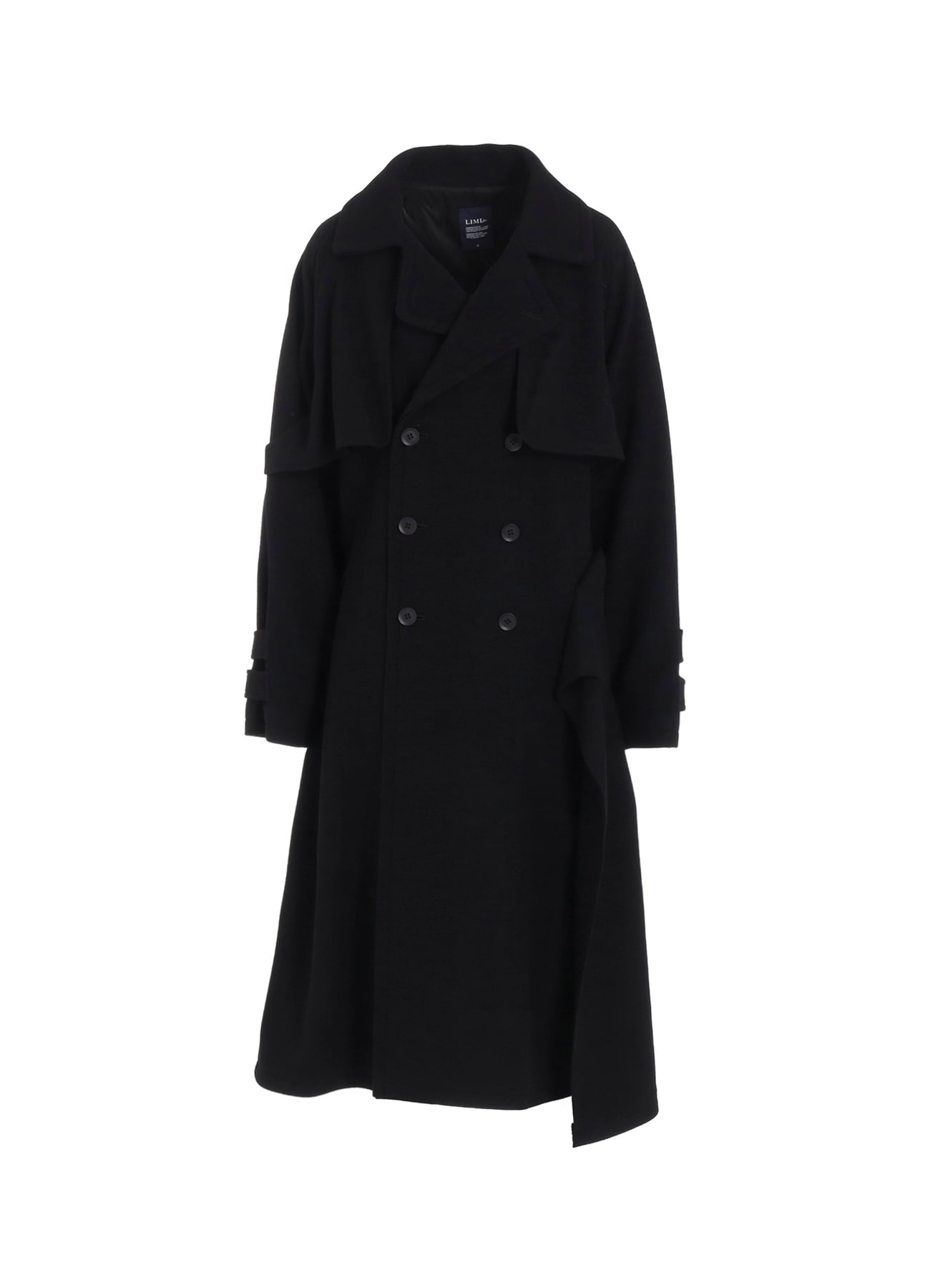 WOOL MOSSER BACK DRAPE TRENCH COAT