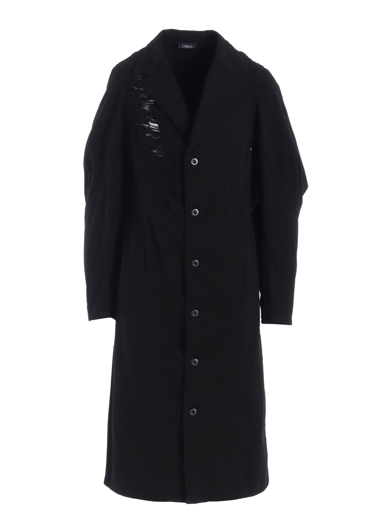 DAMAGED DENIM DESIGNED SLEEVE COAT