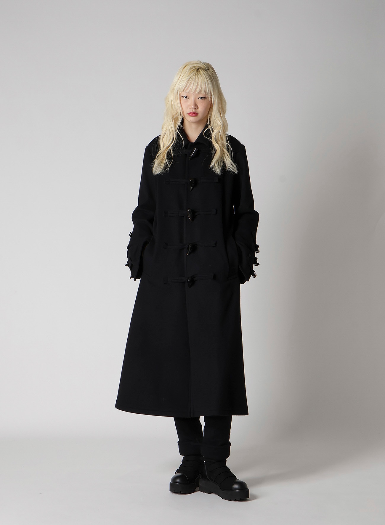 LIGHT MOSSER DUFFLE LONG COAT