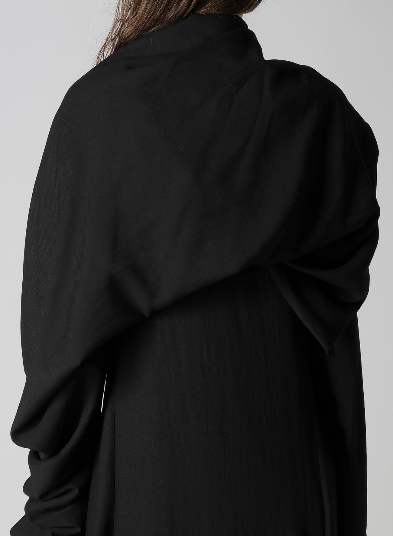 MILLED GABARDINE DRESS WITH SCARF