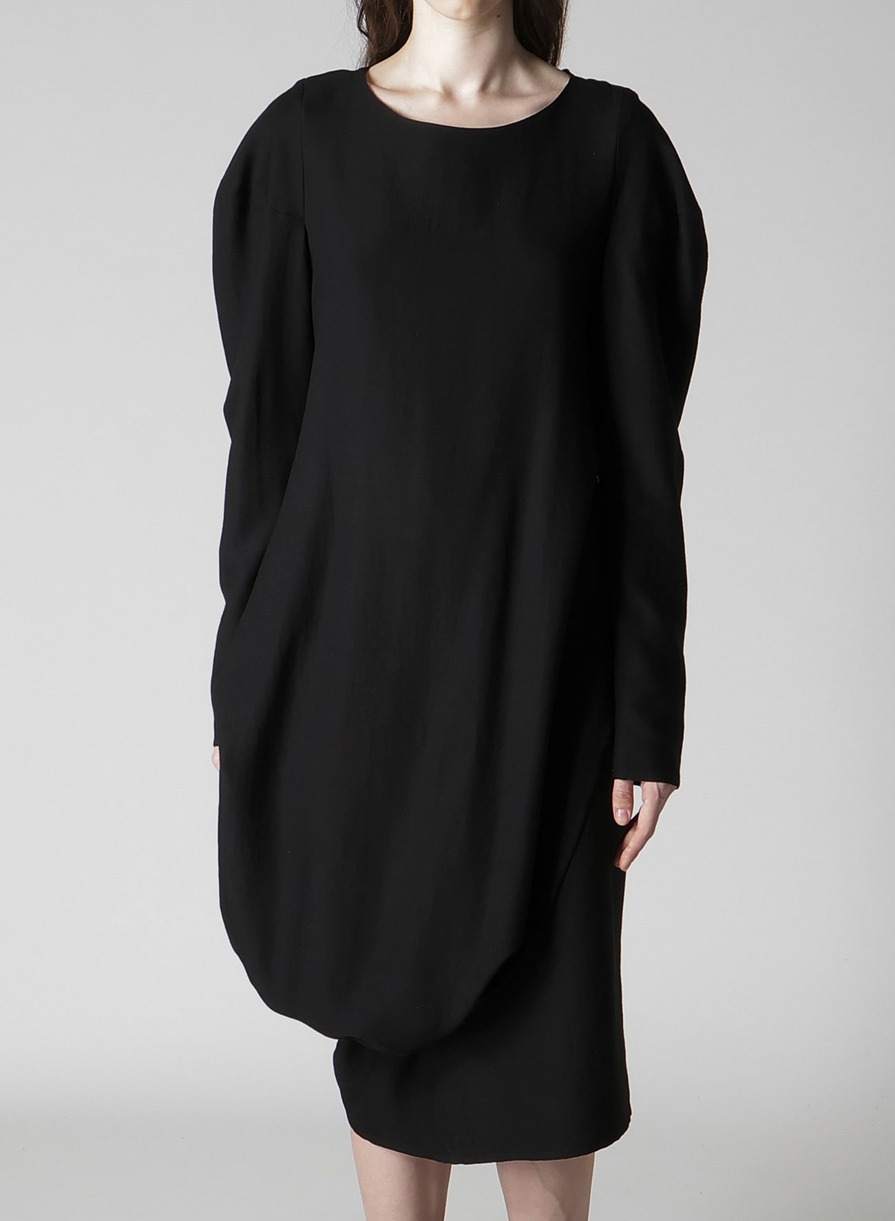 MILLED GABARDINE TWIST DRESS
