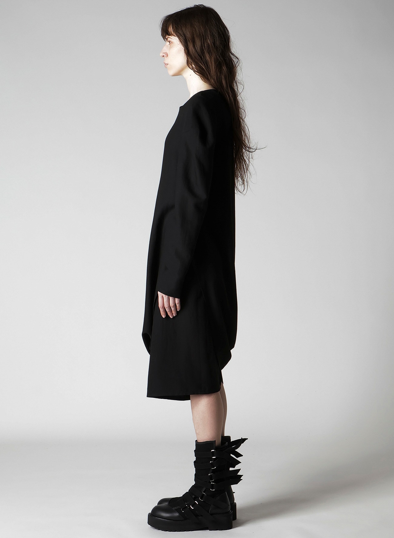 MILLED GABARDINE TWIST DRESS
