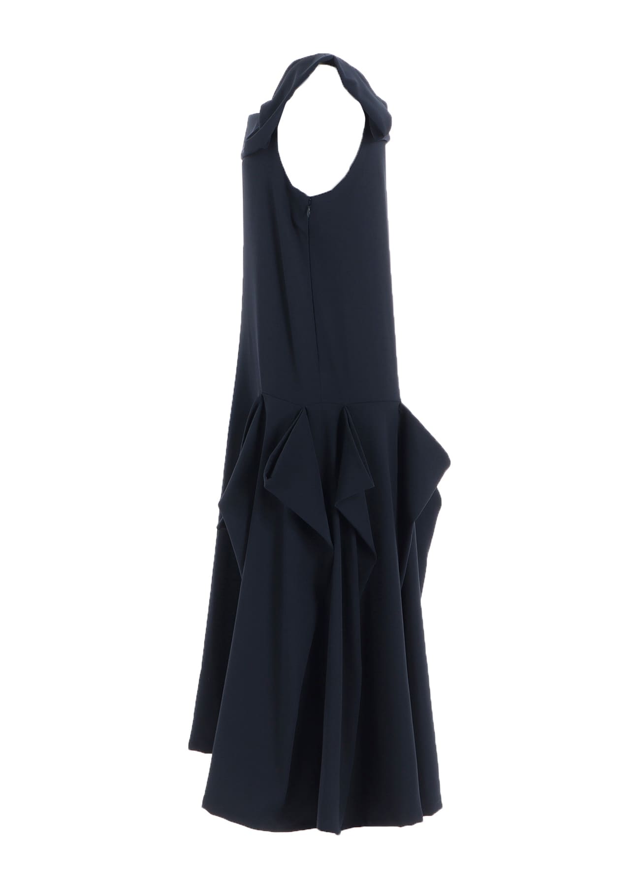 DOUBLE SATIN SQUARE FRILL DRESS B