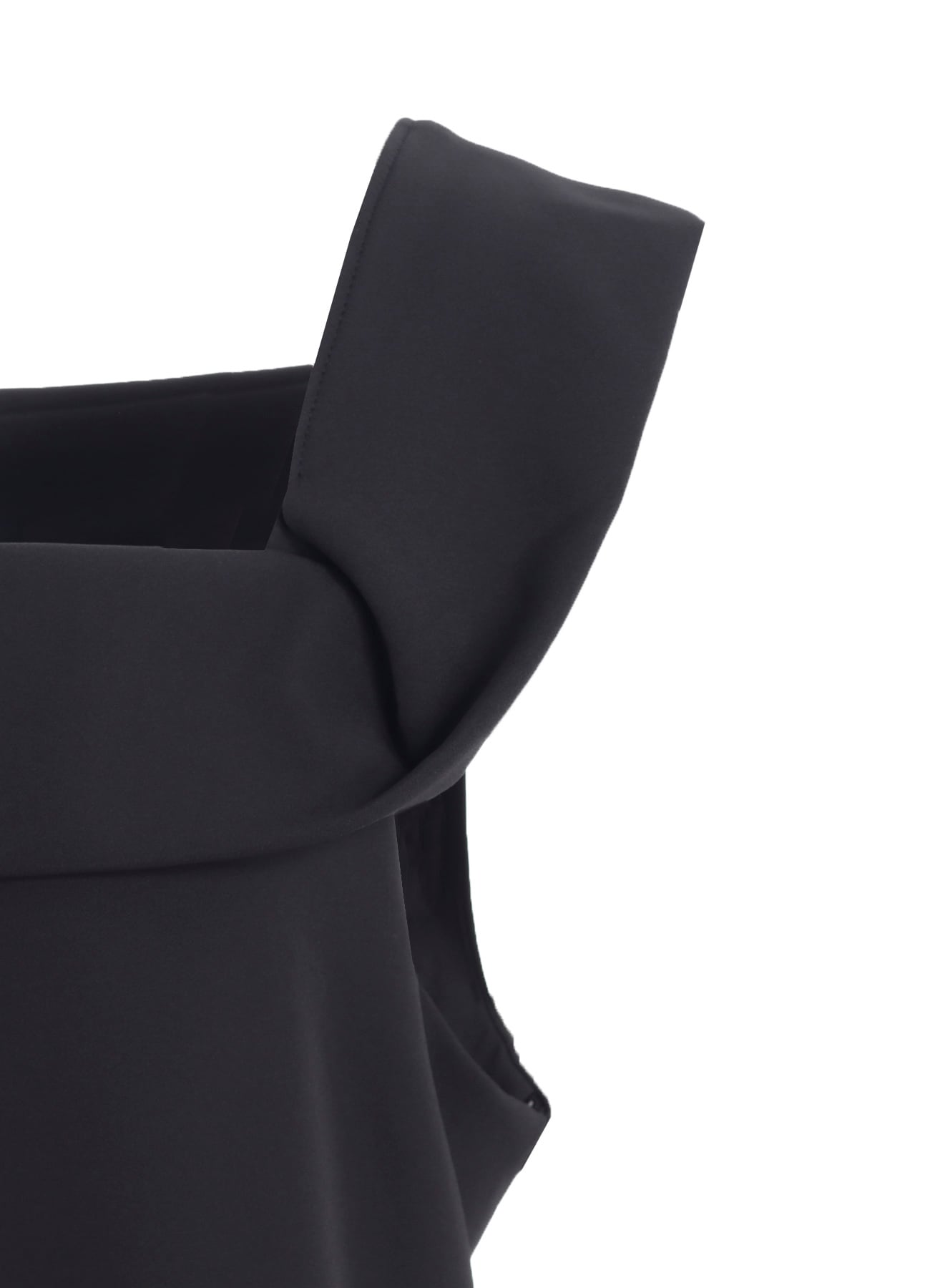 DOUBLE SATIN SQUARE FRILL DRESS B