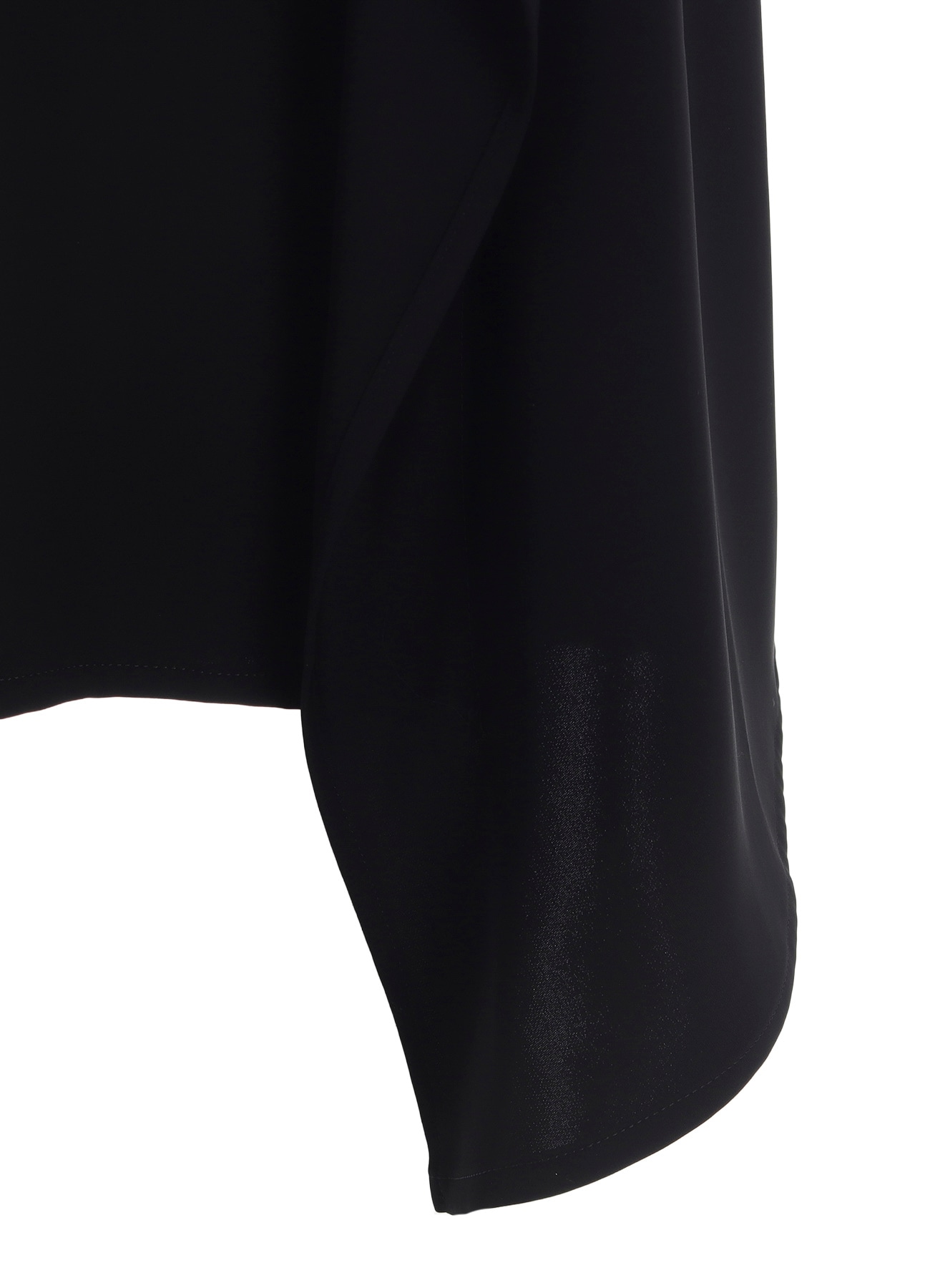 DOUBLE SATIN DRAPE DRESS