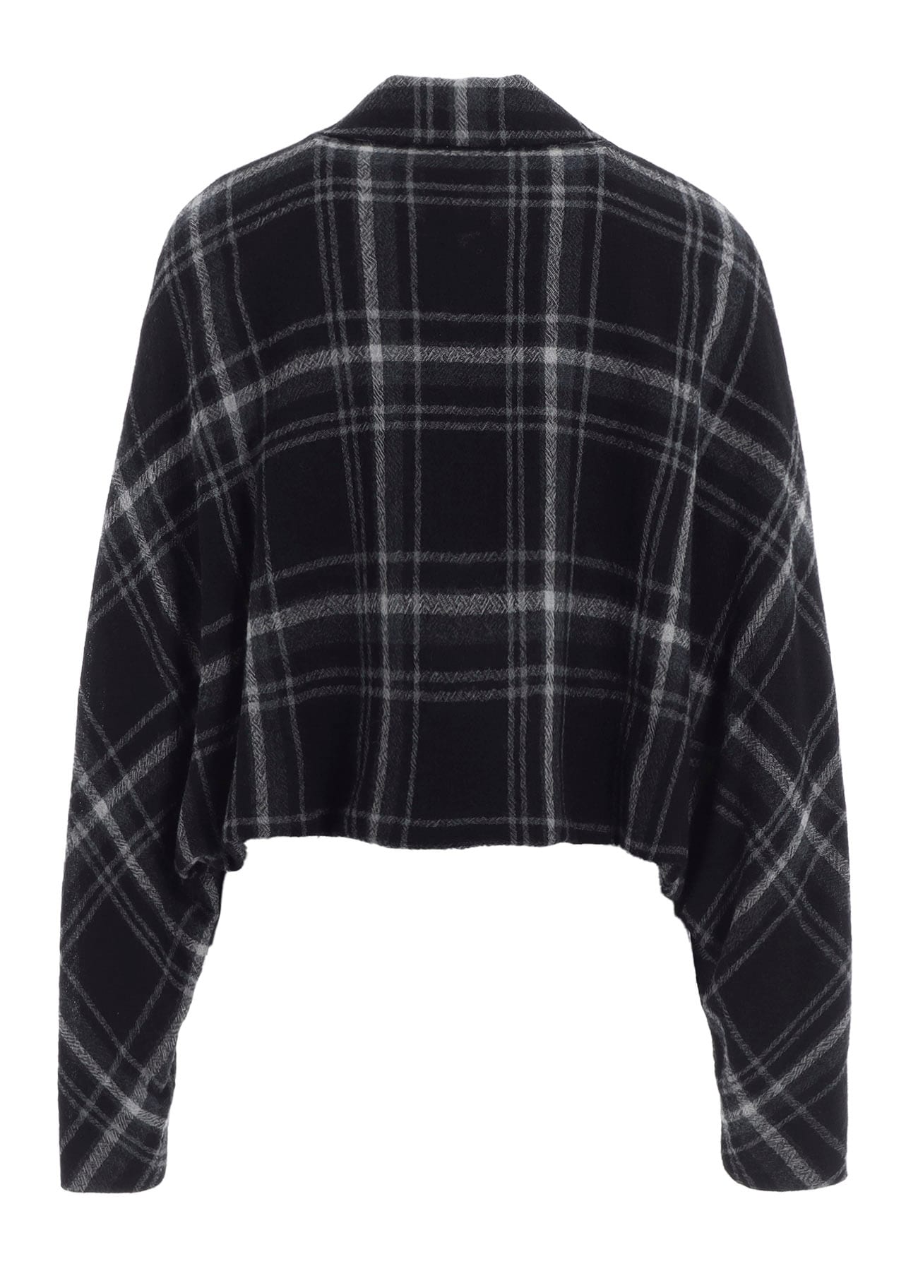 PLAID PATTERN FLAP POCKET JACKET