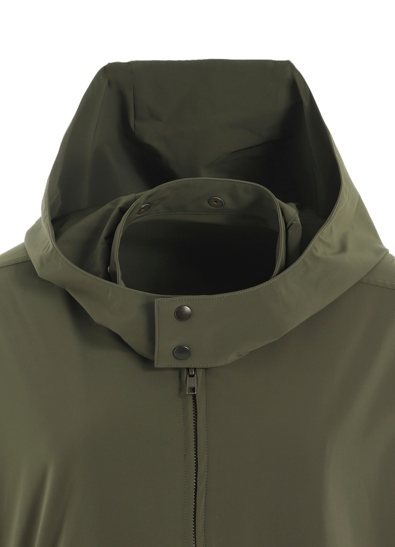 ASYMMETRY BLOUSON WITH HOODIE
