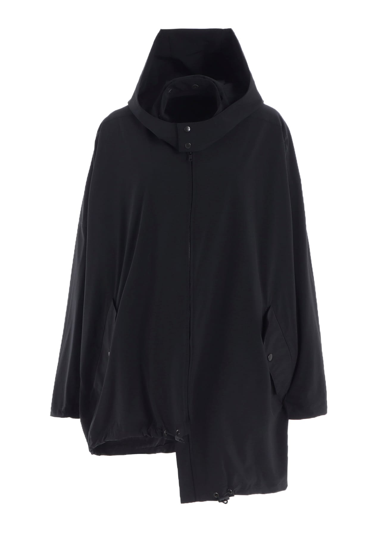 ASYMMETRY BLOUSON WITH HOODIE