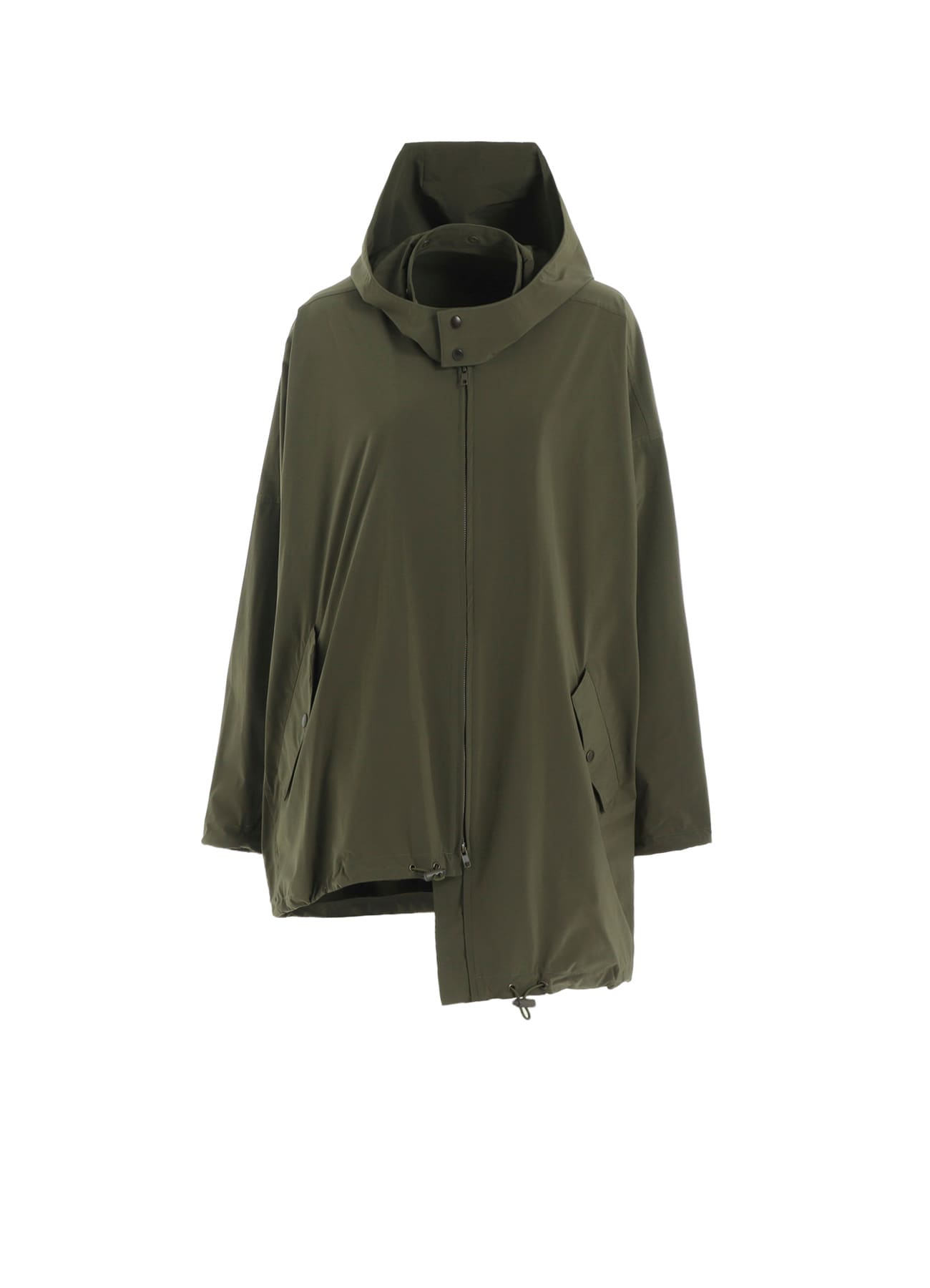 ASYMMETRY BLOUSON WITH HOODIE