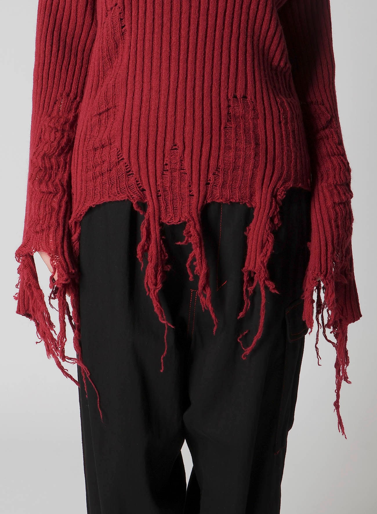 CRUSHED RIB PULLOVER