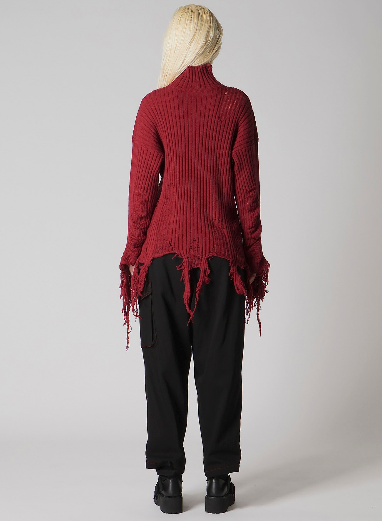 CRUSHED RIB PULLOVER