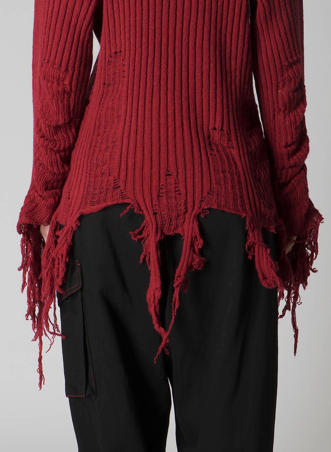 CRUSHED RIB PULLOVER