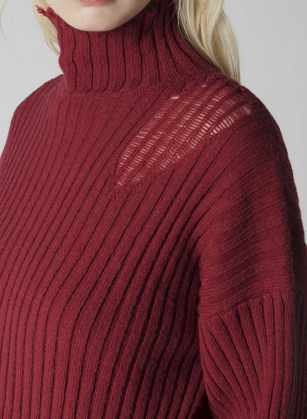 CRUSHED RIB PULLOVER