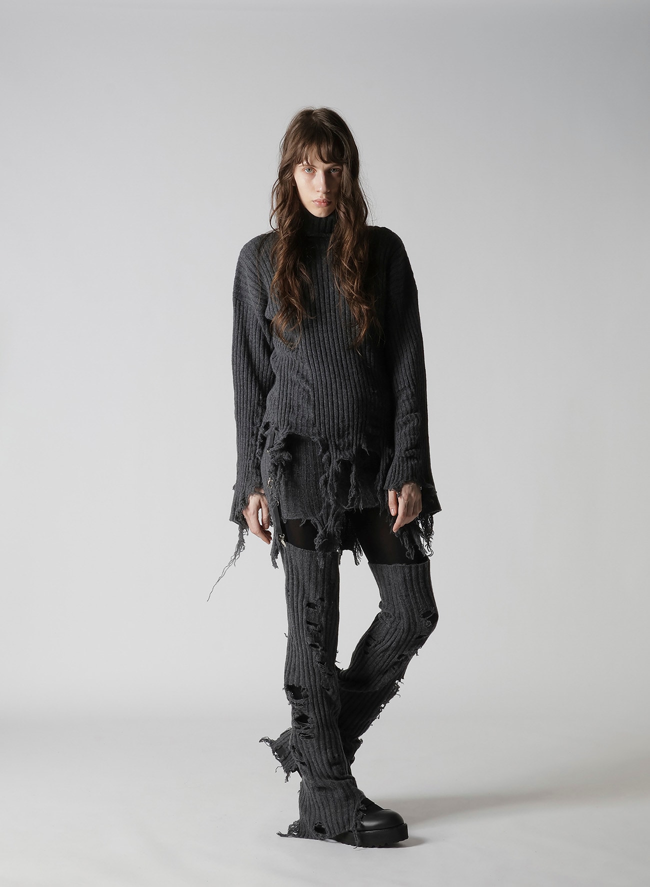 CRUSHED RIB PULLOVER