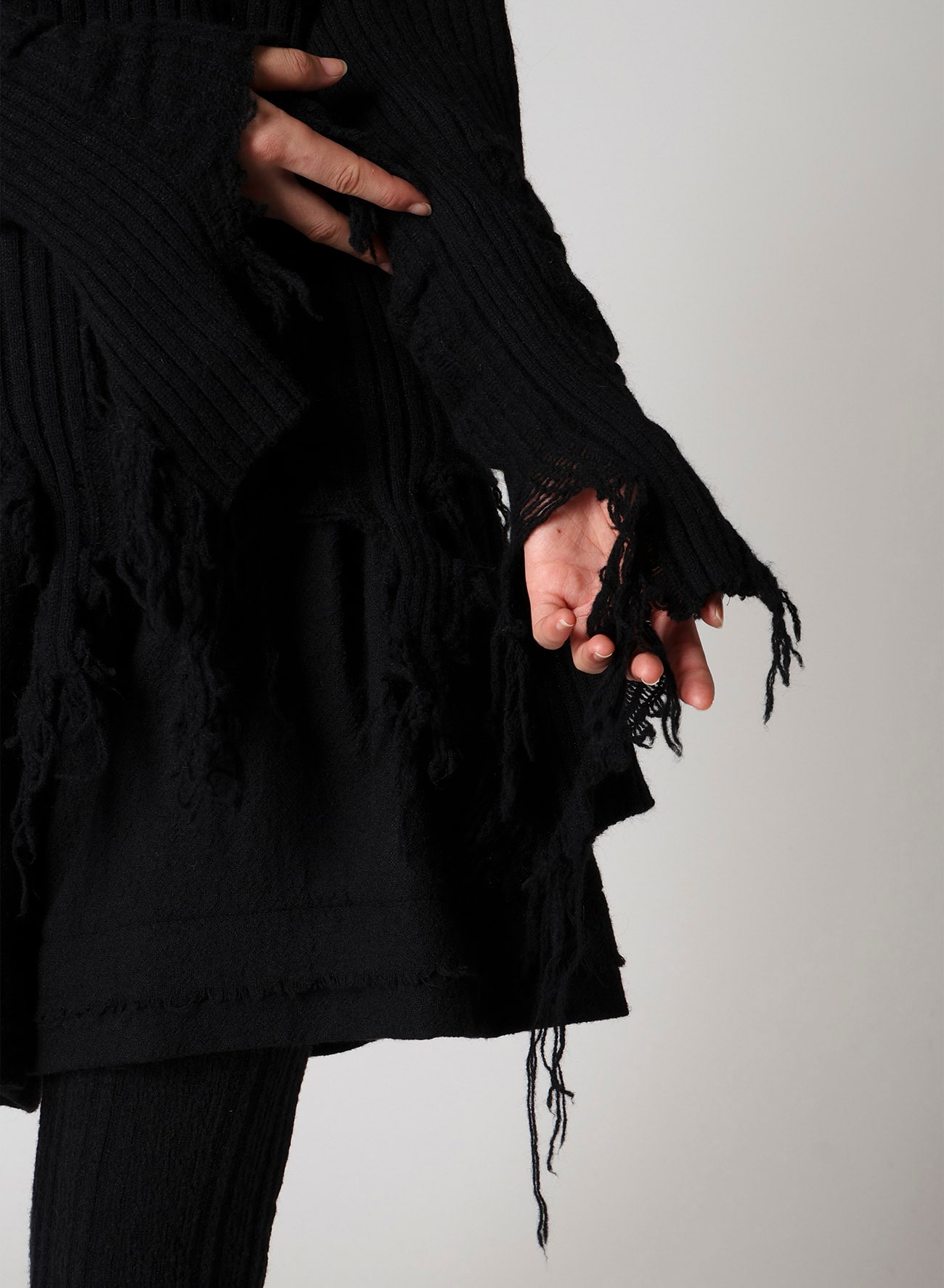 CRUSHED RIB PULLOVER