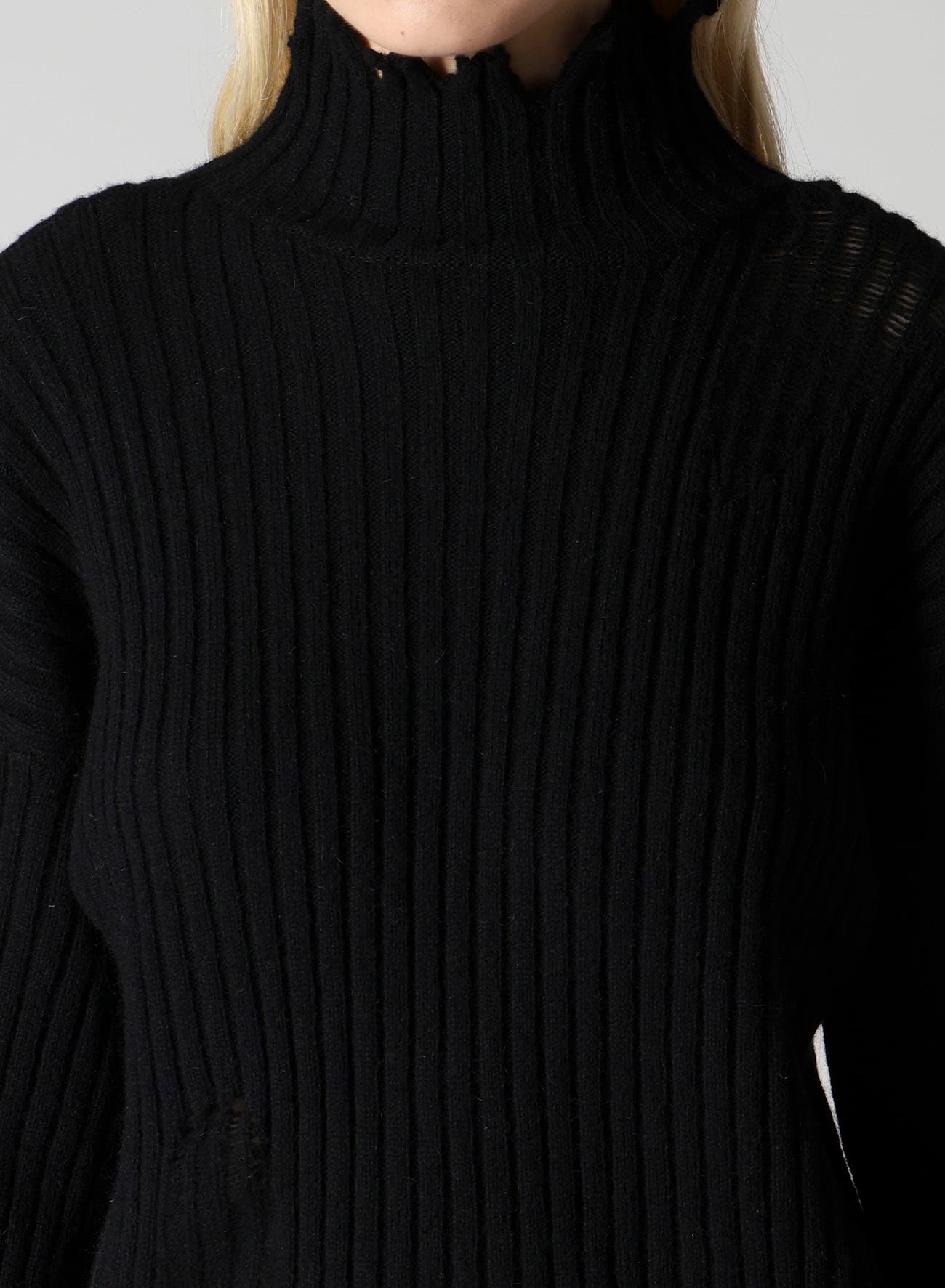 CRUSHED RIB PULLOVER