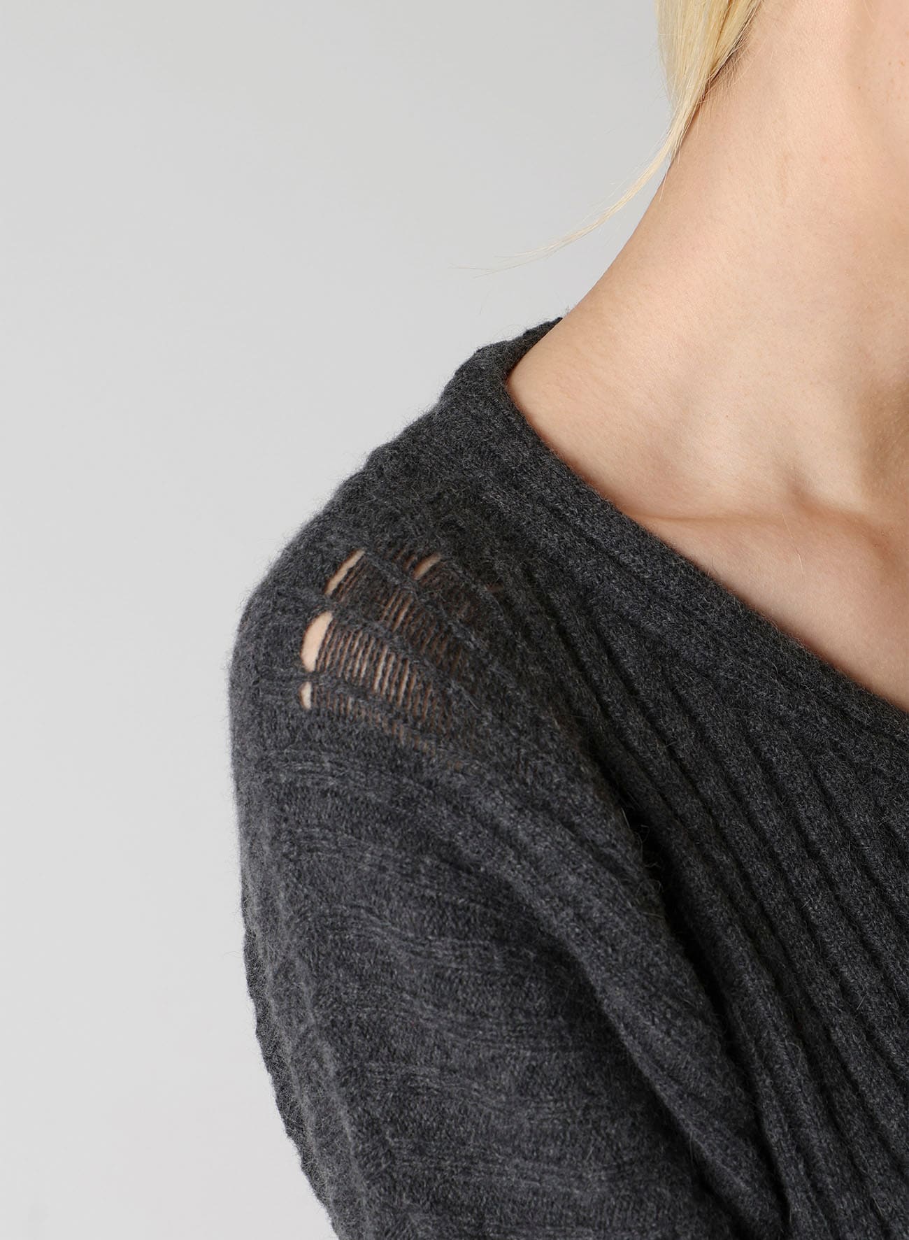 CRUSHED RIB CARDIGAN