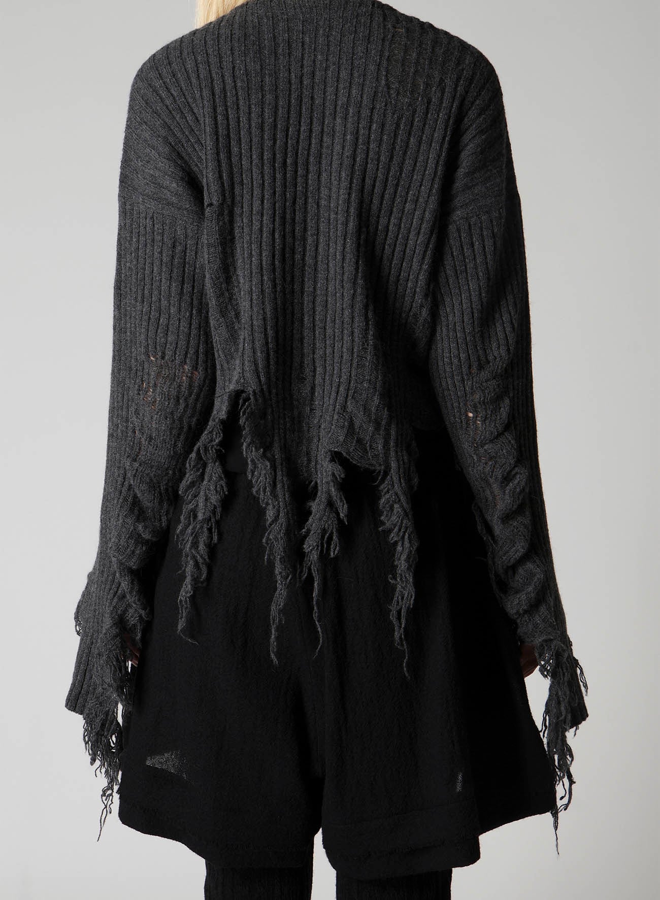 CRUSHED RIB CARDIGAN