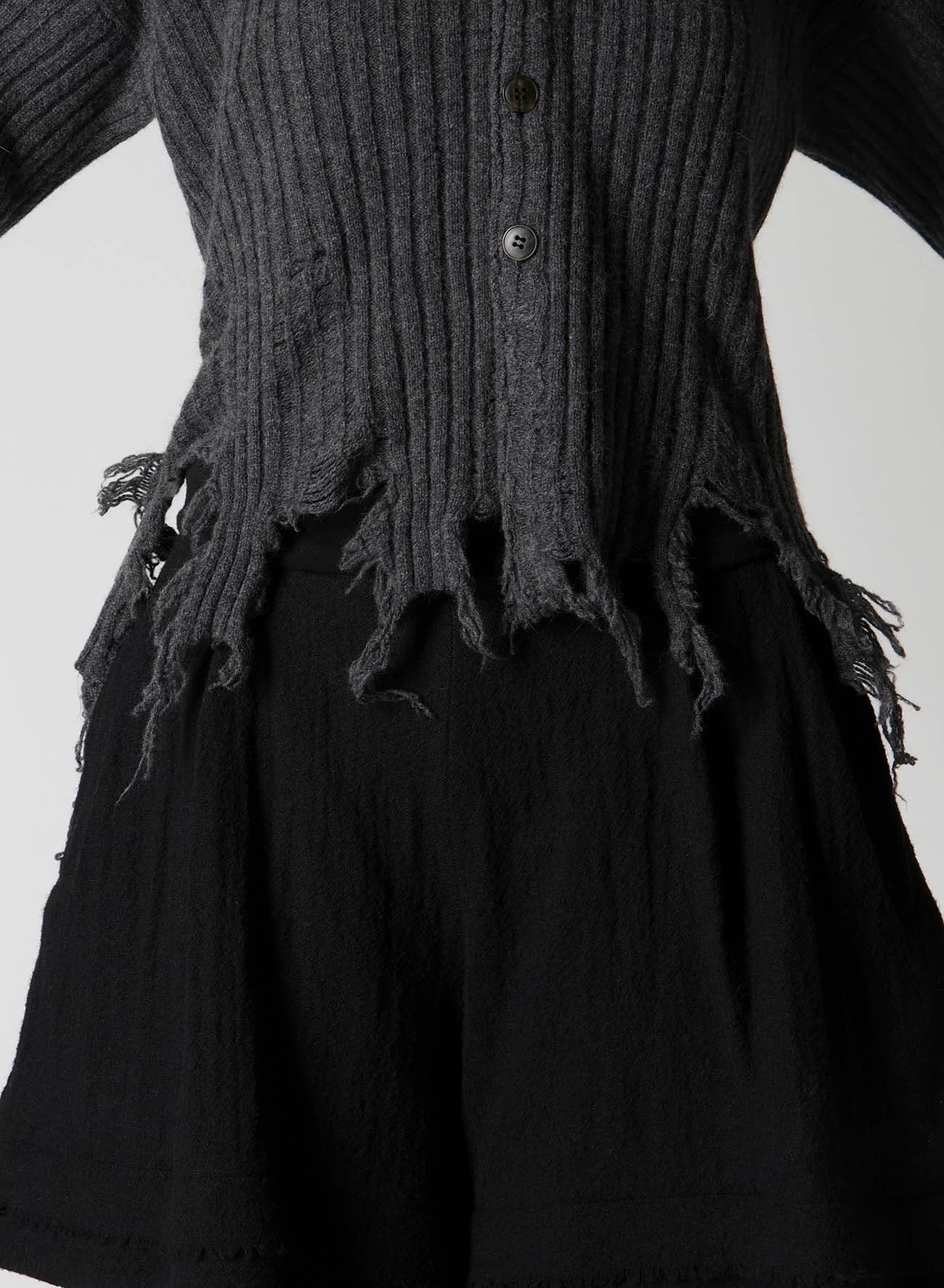 CRUSHED RIB CARDIGAN