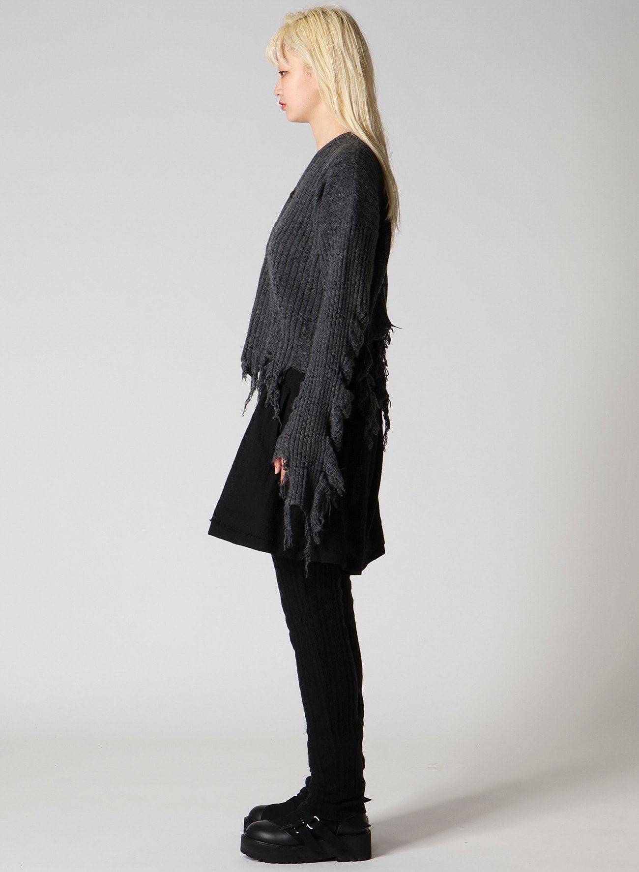 CRUSHED RIB CARDIGAN