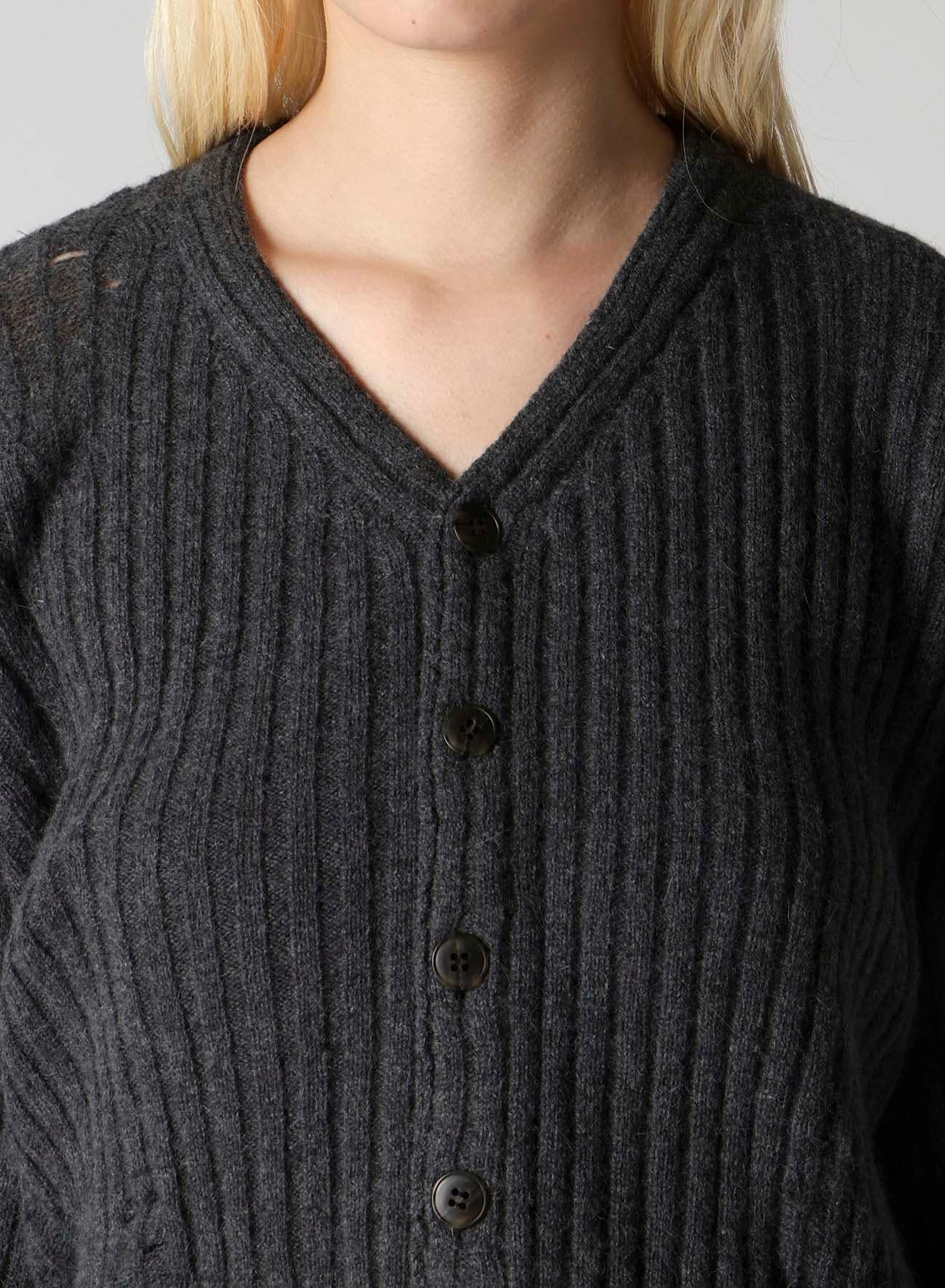 CRUSHED RIB CARDIGAN