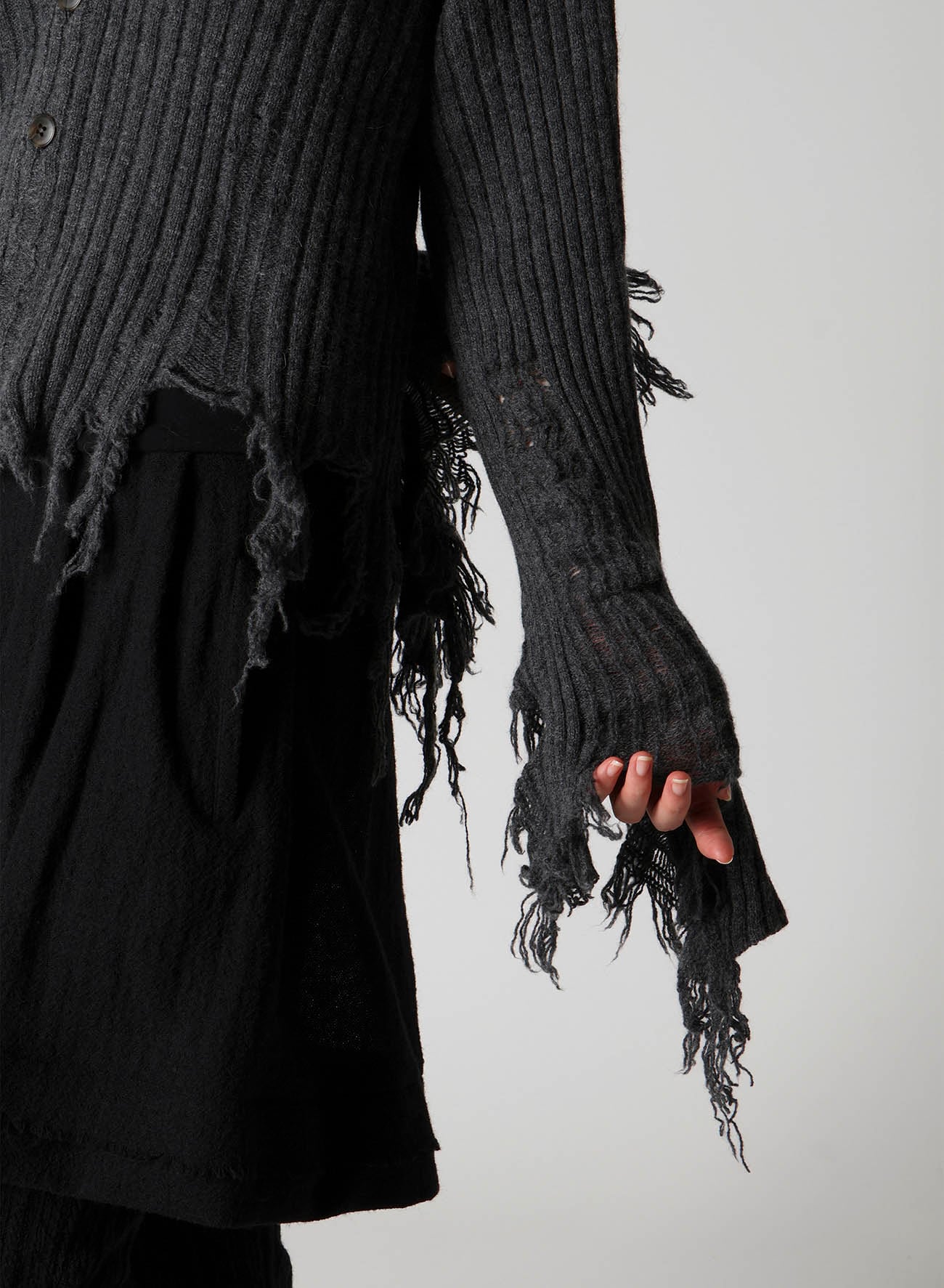 CRUSHED RIB CARDIGAN