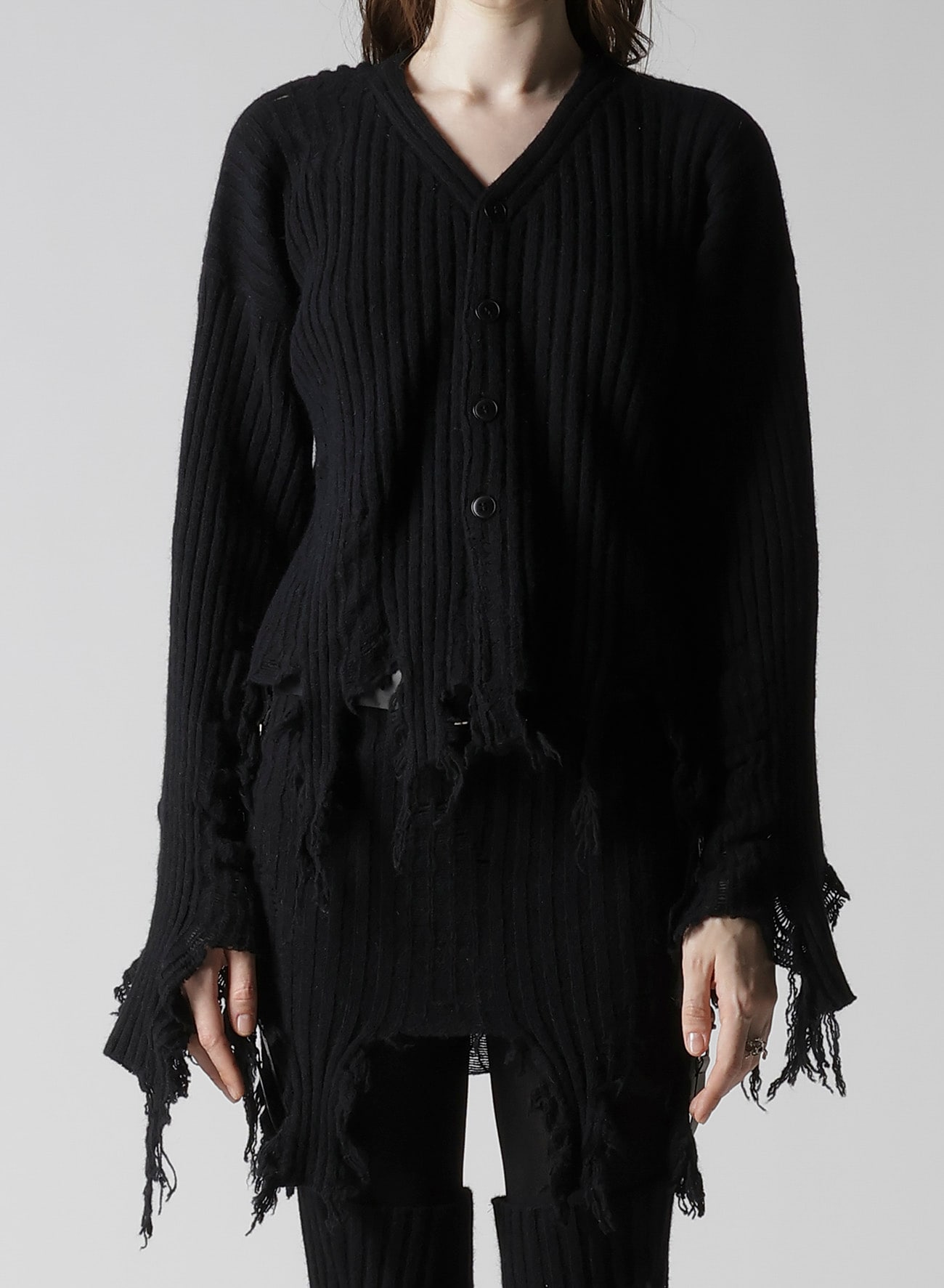 CRUSHED RIB CARDIGAN