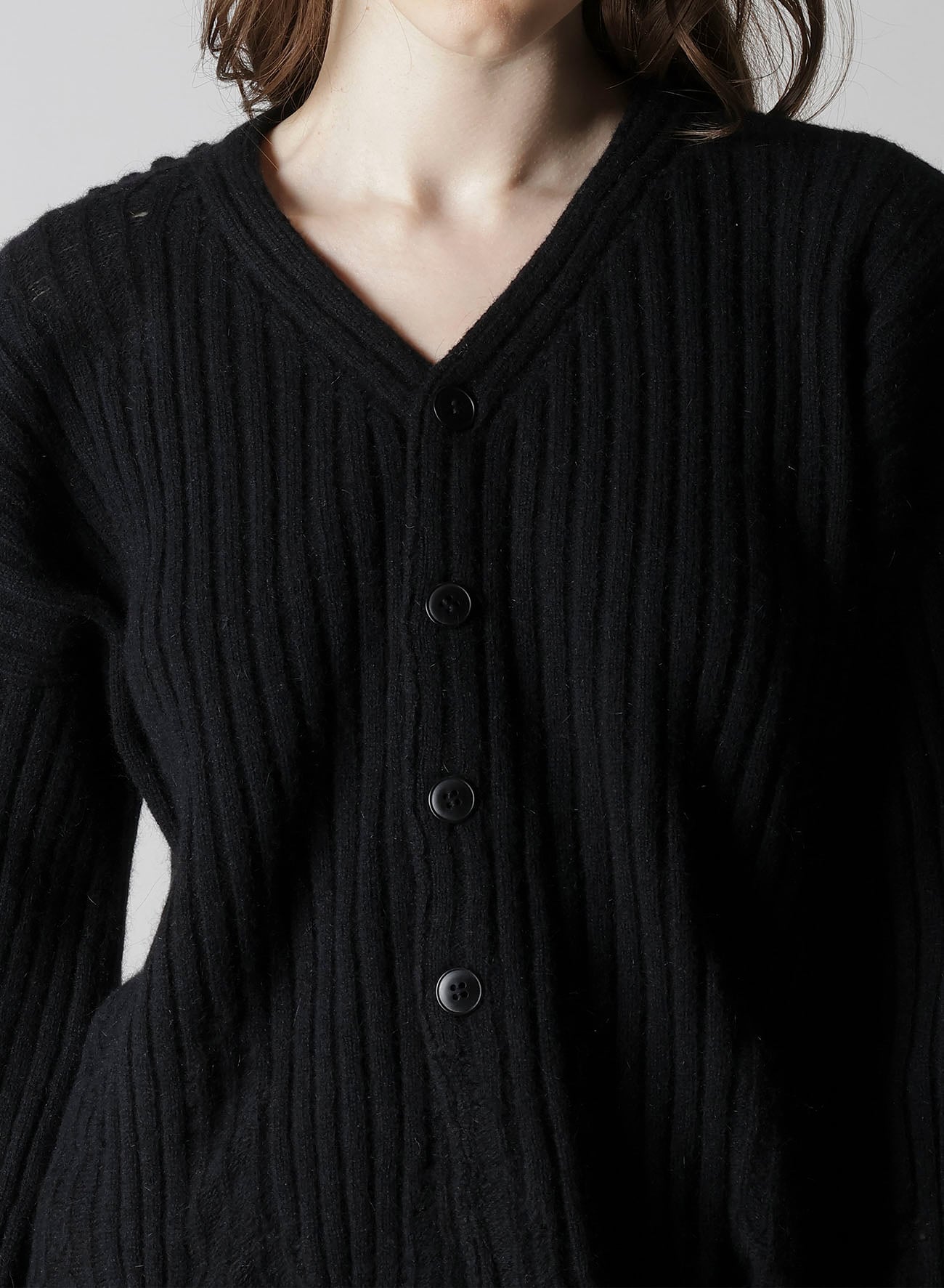 CRUSHED RIB CARDIGAN