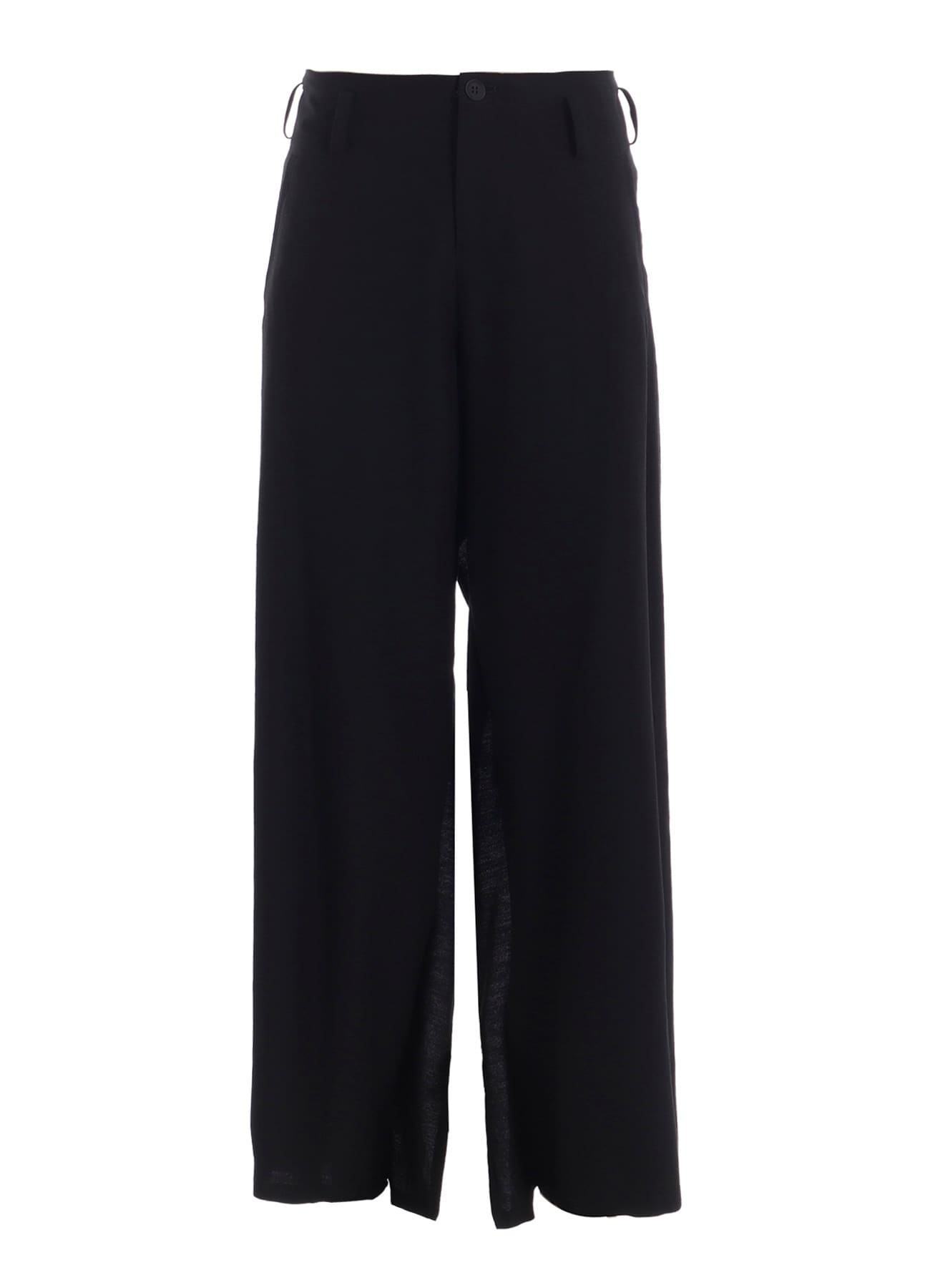 MILLED GABARDINE FRILLED PANTS