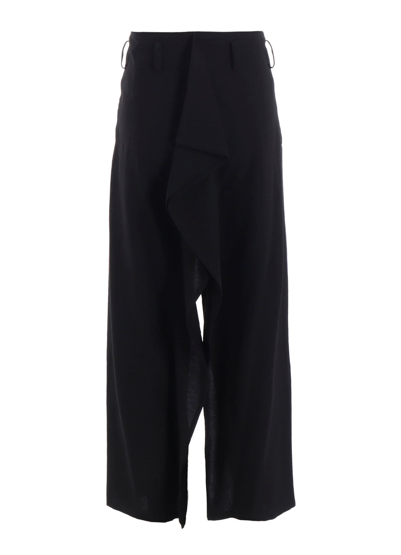 MILLED GABARDINE FRILLED PANTS