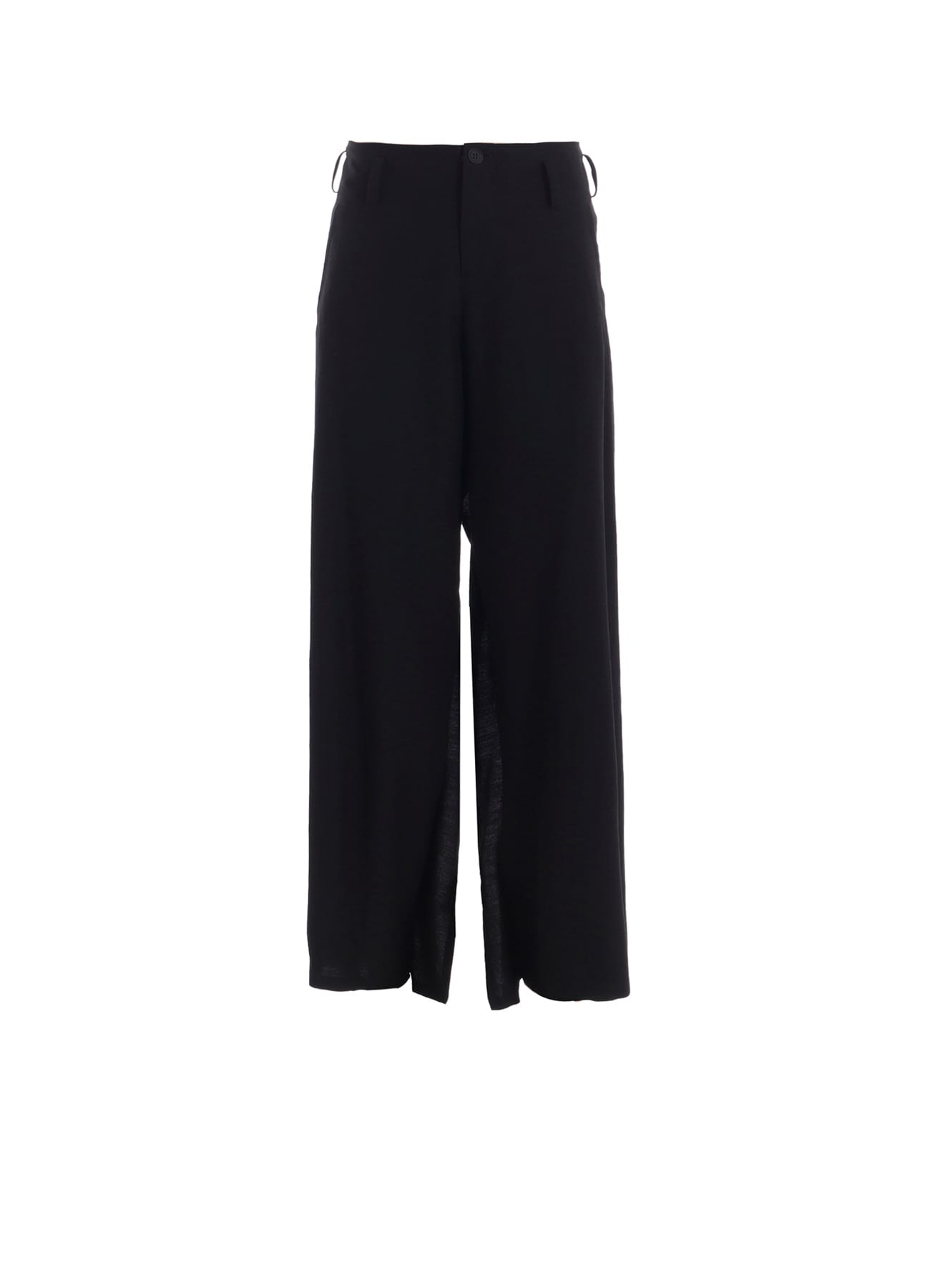MILLED GABARDINE FRILLED PANTS