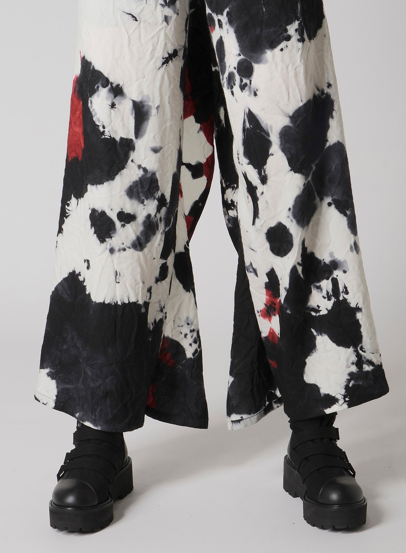 CHUSEN DYED VIYELLA FRILLED PANTS
