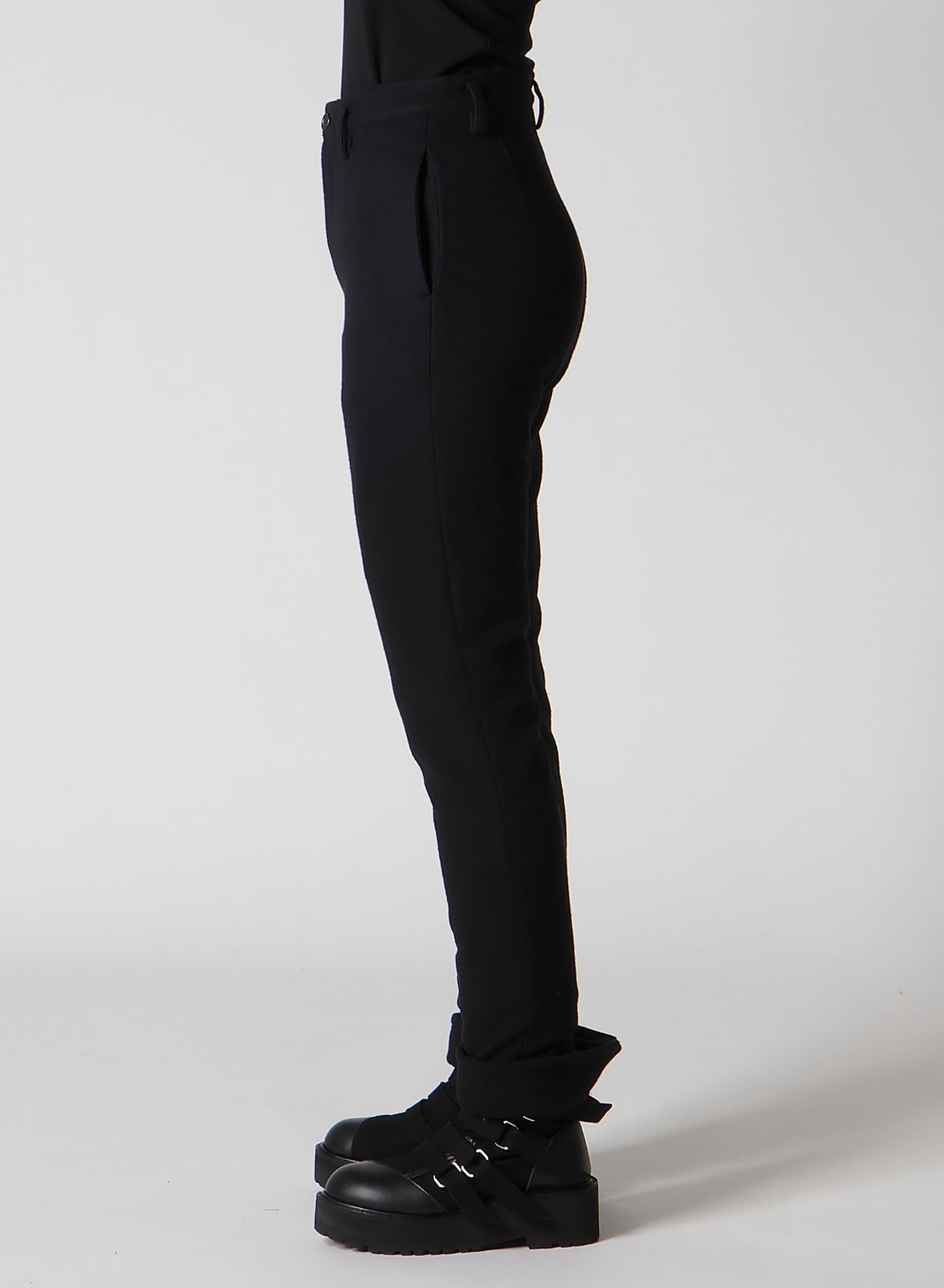 LIGHT MOSSER SLIT SLIM PANTS