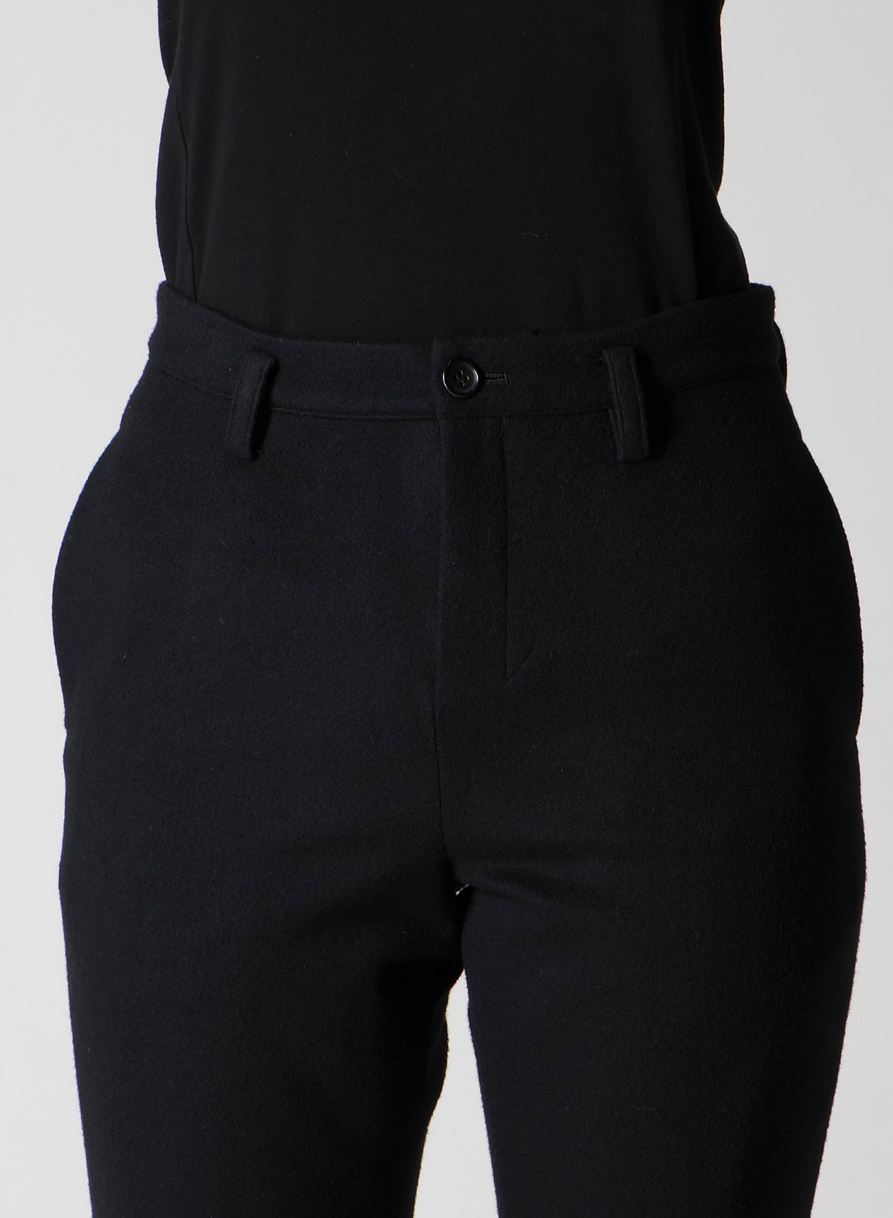 LIGHT MOSSER SLIT SLIM PANTS