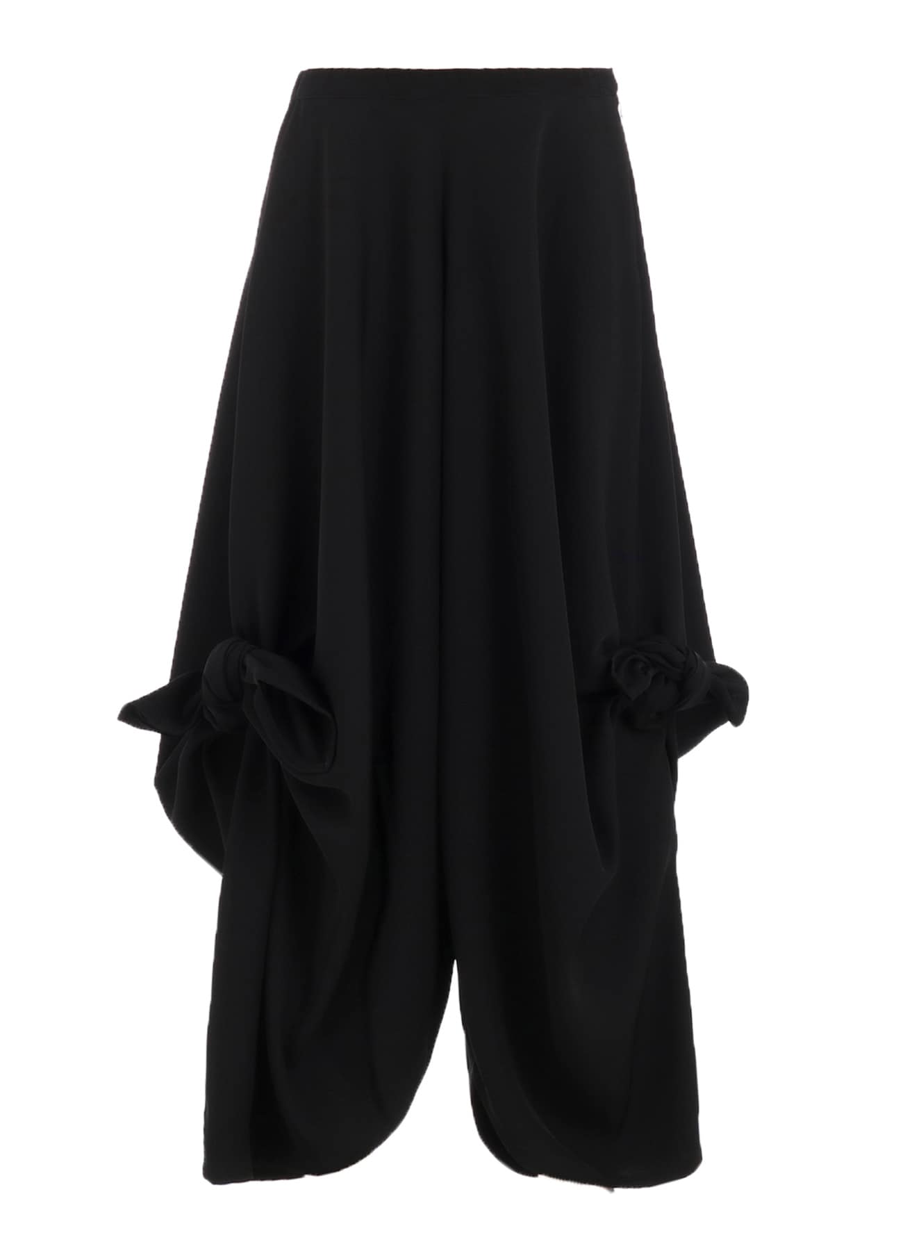 DOUBLE SATIN TIED PANTS A