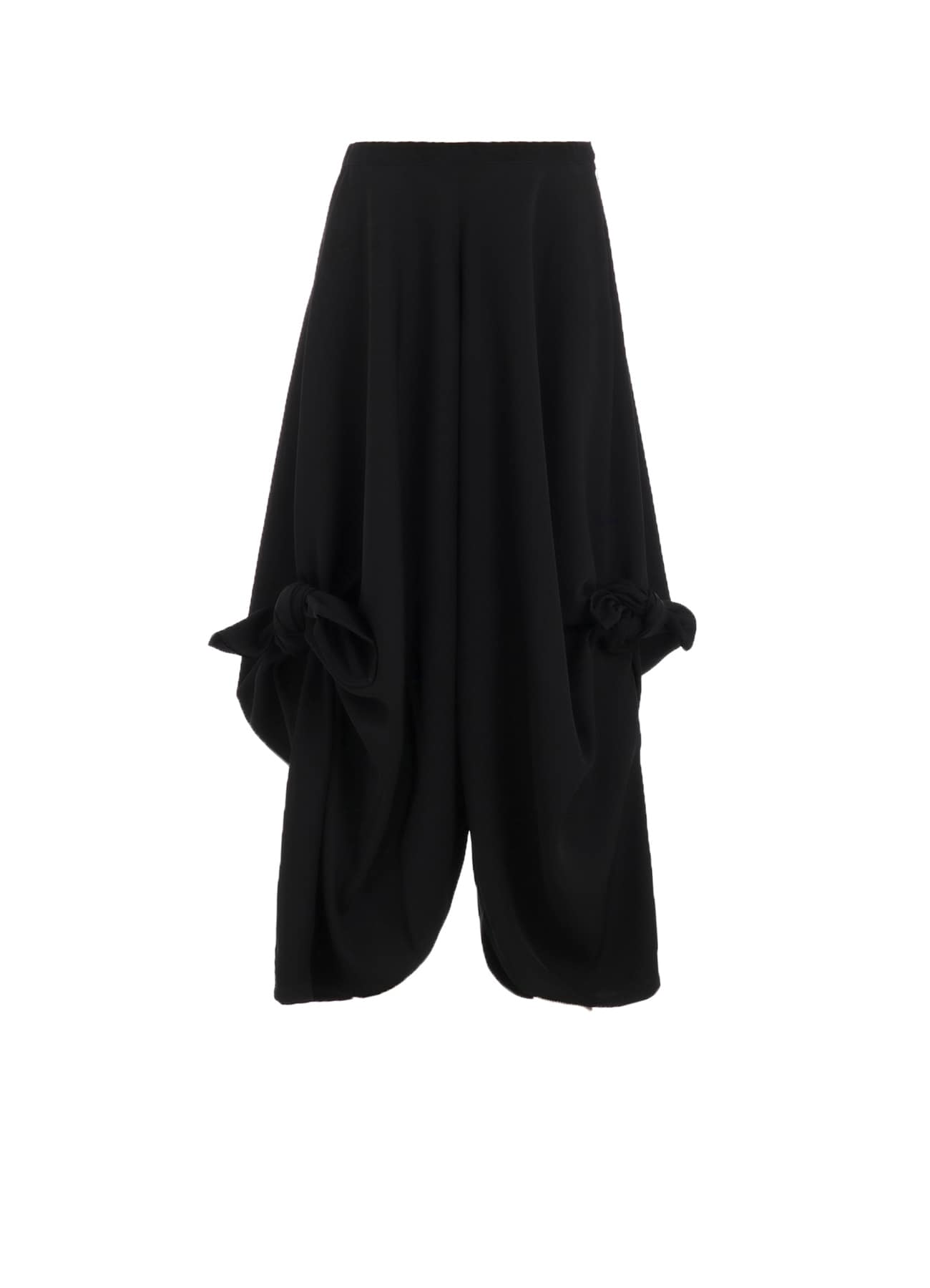 DOUBLE SATIN TIED PANTS A