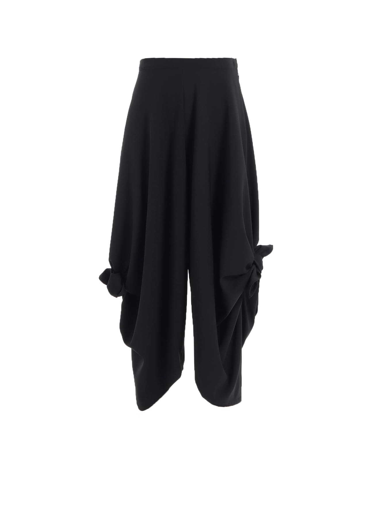 DOUBLE SATIN TIED PANTS A