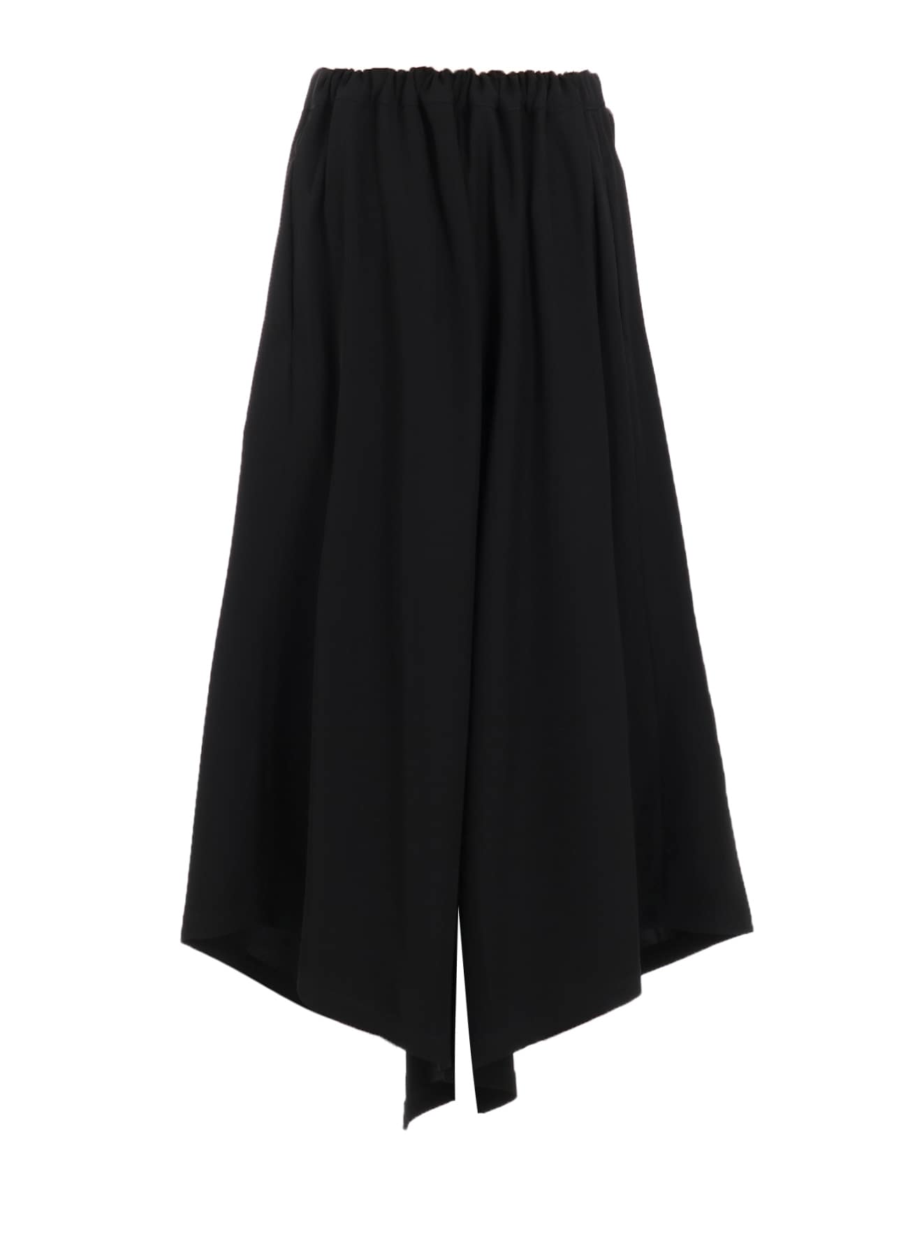 DOUBLE SATIN WIDE PANTS WITH WAIST TAB A