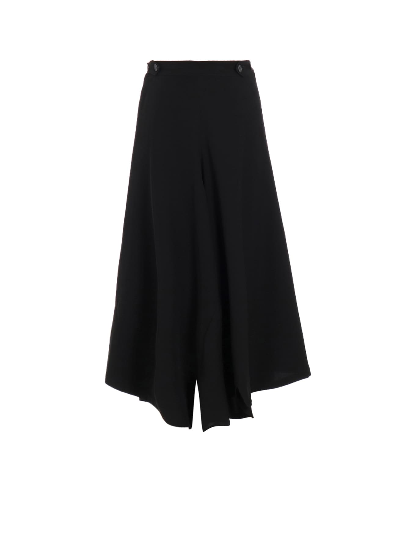 DOUBLE SATIN WIDE PANTS WITH WAIST TAB A