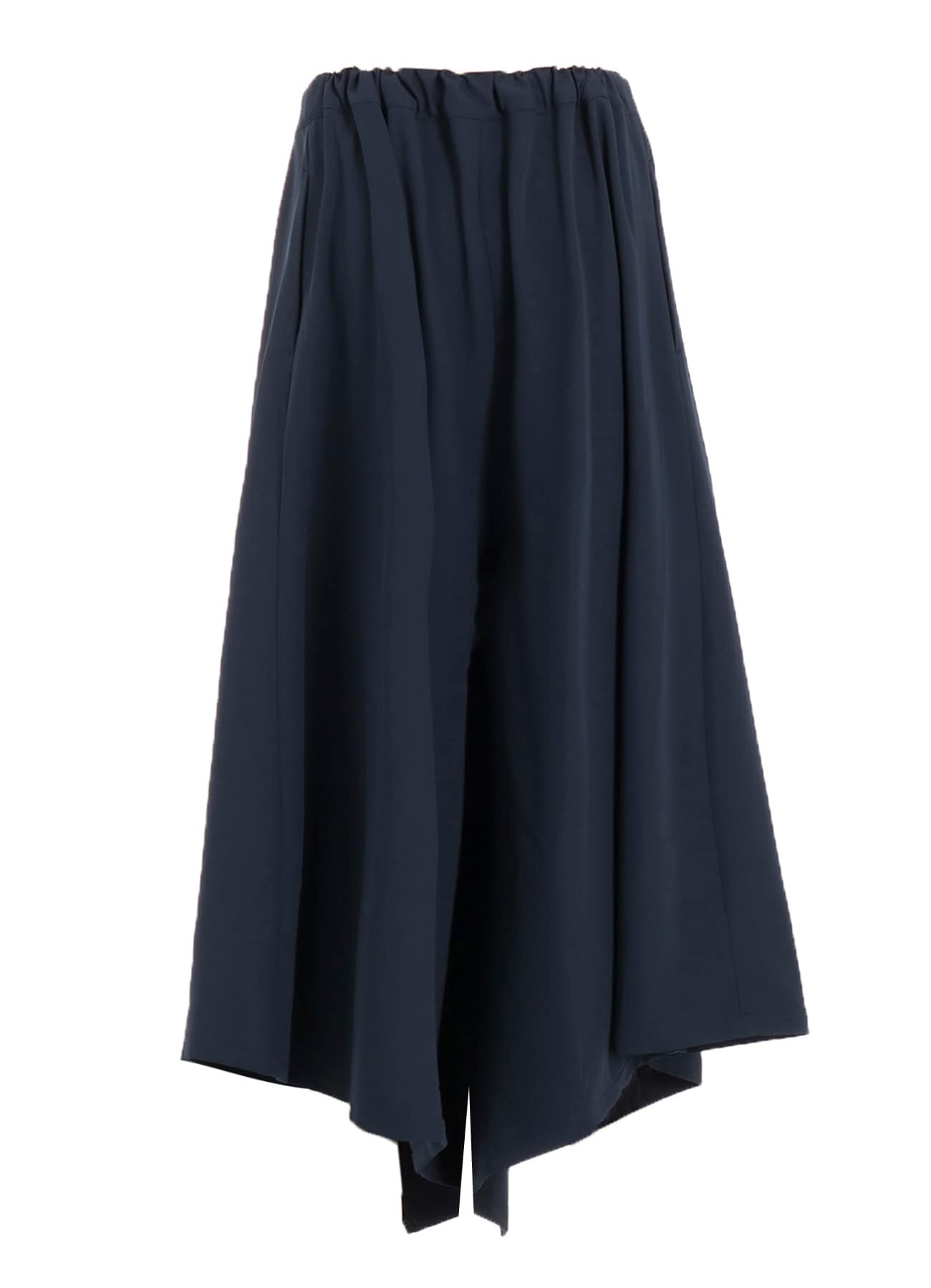 DOUBLE SATIN WIDE PANTS WITH WAIST TAB A