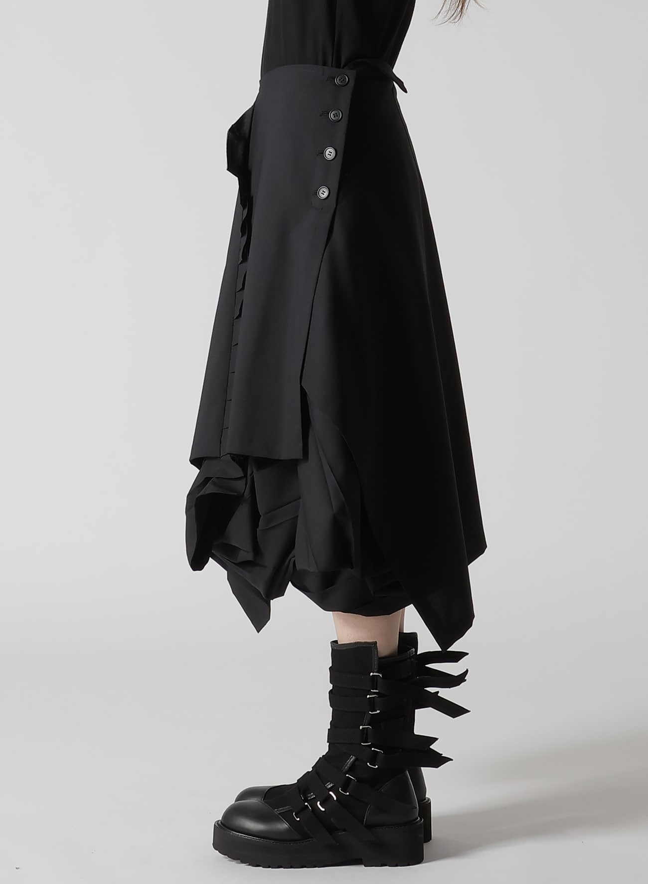 TROPICAL PLEATS CONBINATION SKIRT