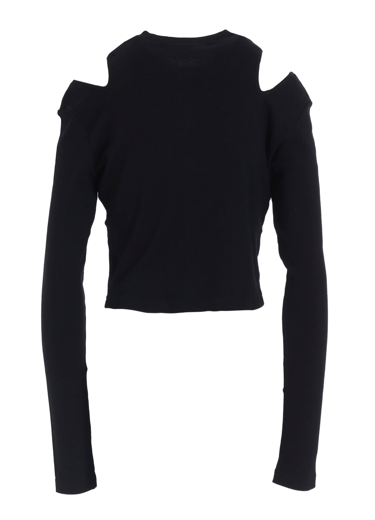 COTTON RAYON RIB SLIT CARDIGAN