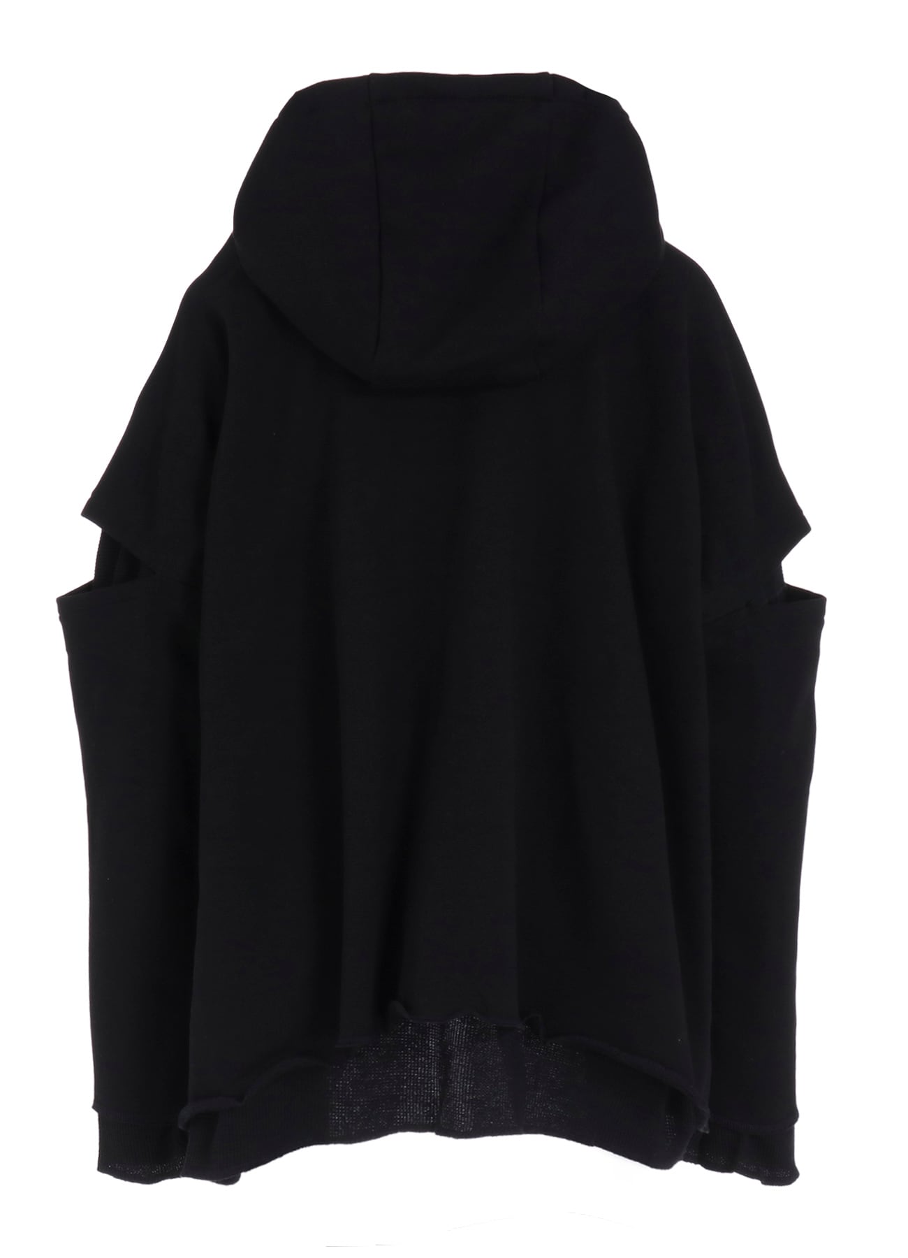 STAY TRUE PRINT LAYERED SHORT HOODIE