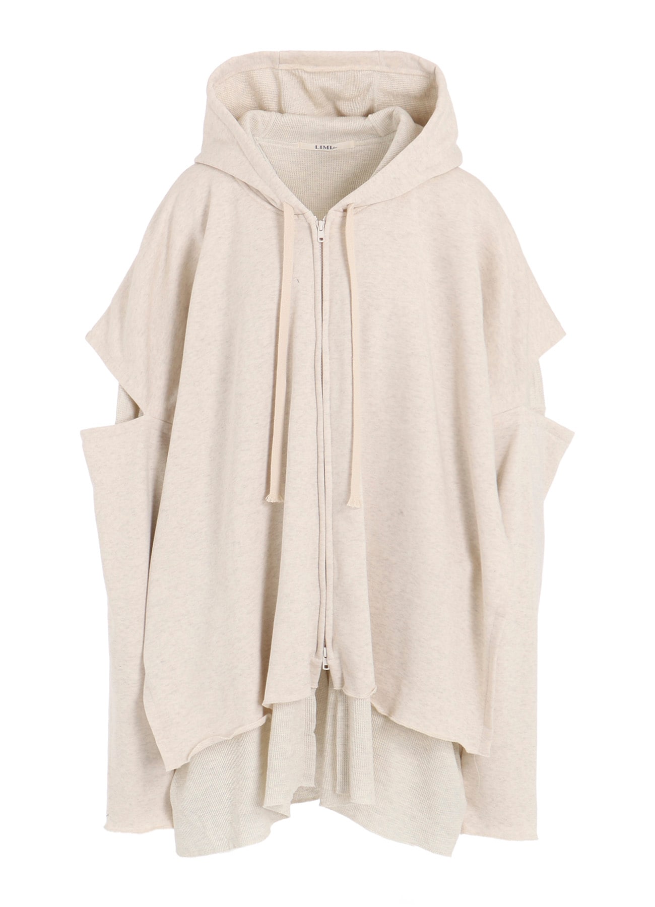 STAY TRUE PRINT LAYERED SHORT HOODIE