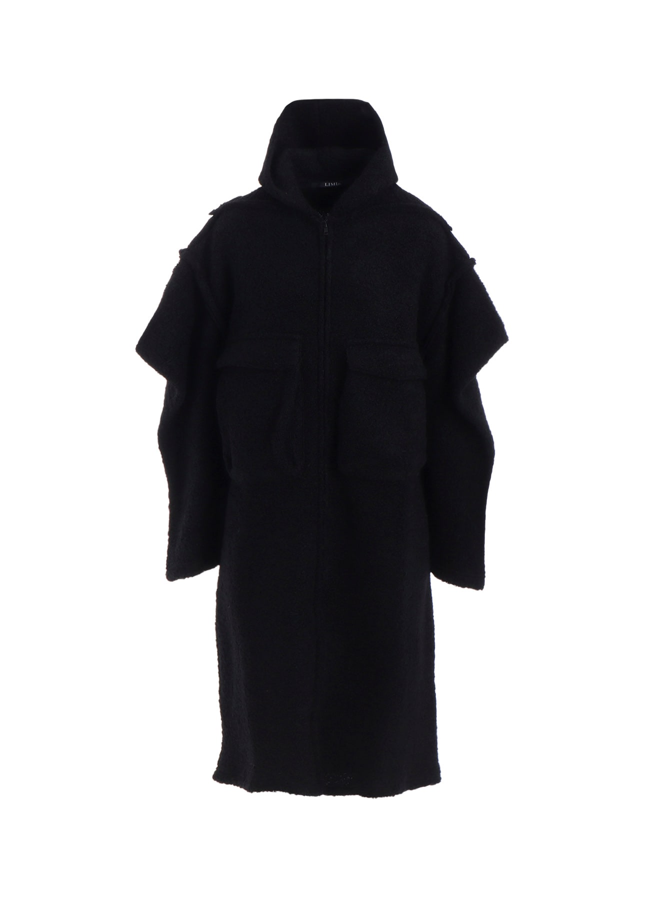 LOOP INLAY SLEEVE PUFF LONG JACKET